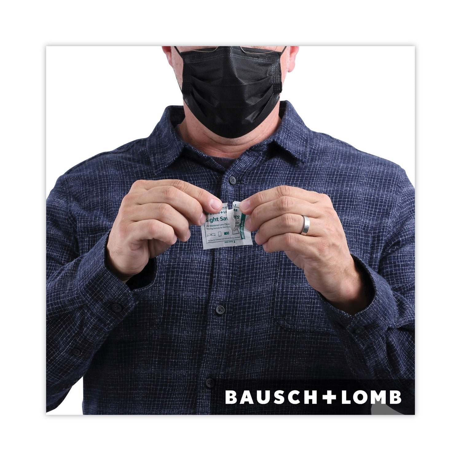 Bausch & Lomb Sight Savers Pre-Moistened Anti-Fog Tissues With Silicone, 8 X 5, 100/box - Bloom Skins