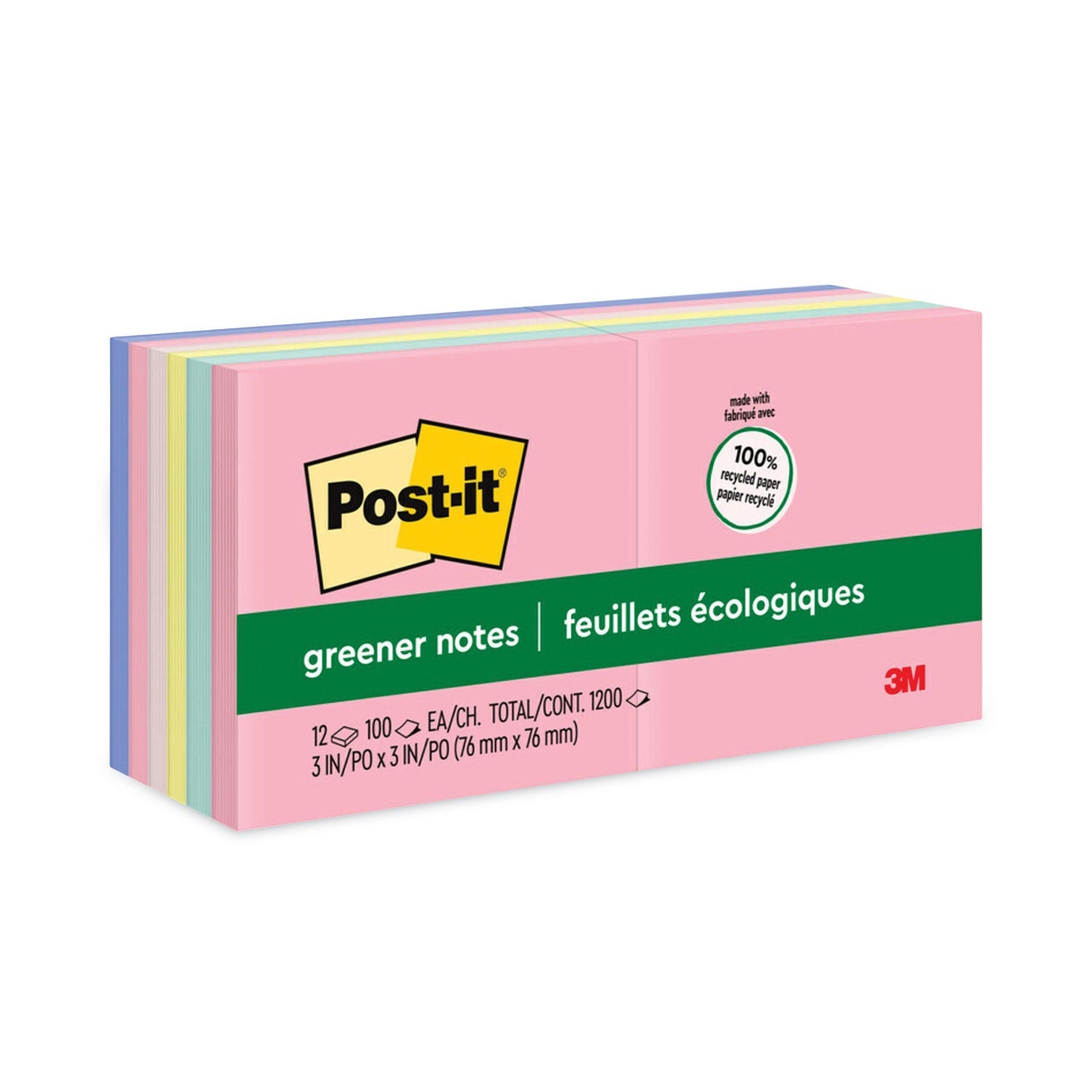 Greener Notes Recycled Note Pads | 12-Pack