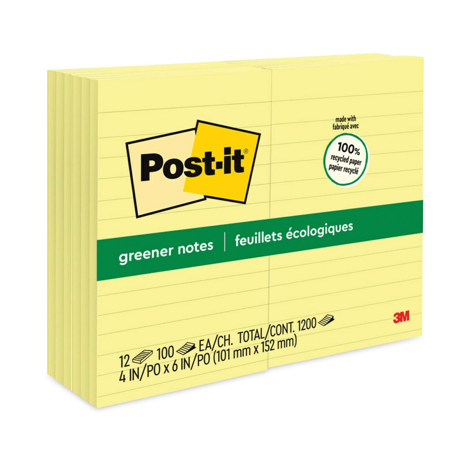 Greener Notes Recycled Note Pads | Ruled