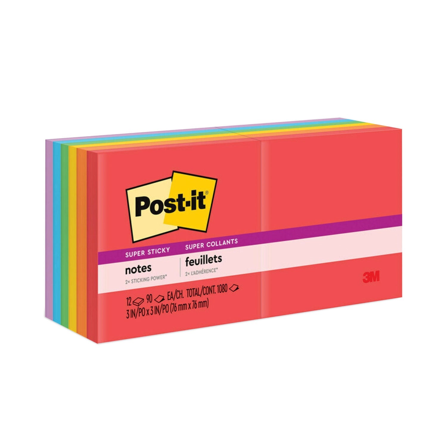 Post-it Notes Super Sticky Pads | Playful Primary