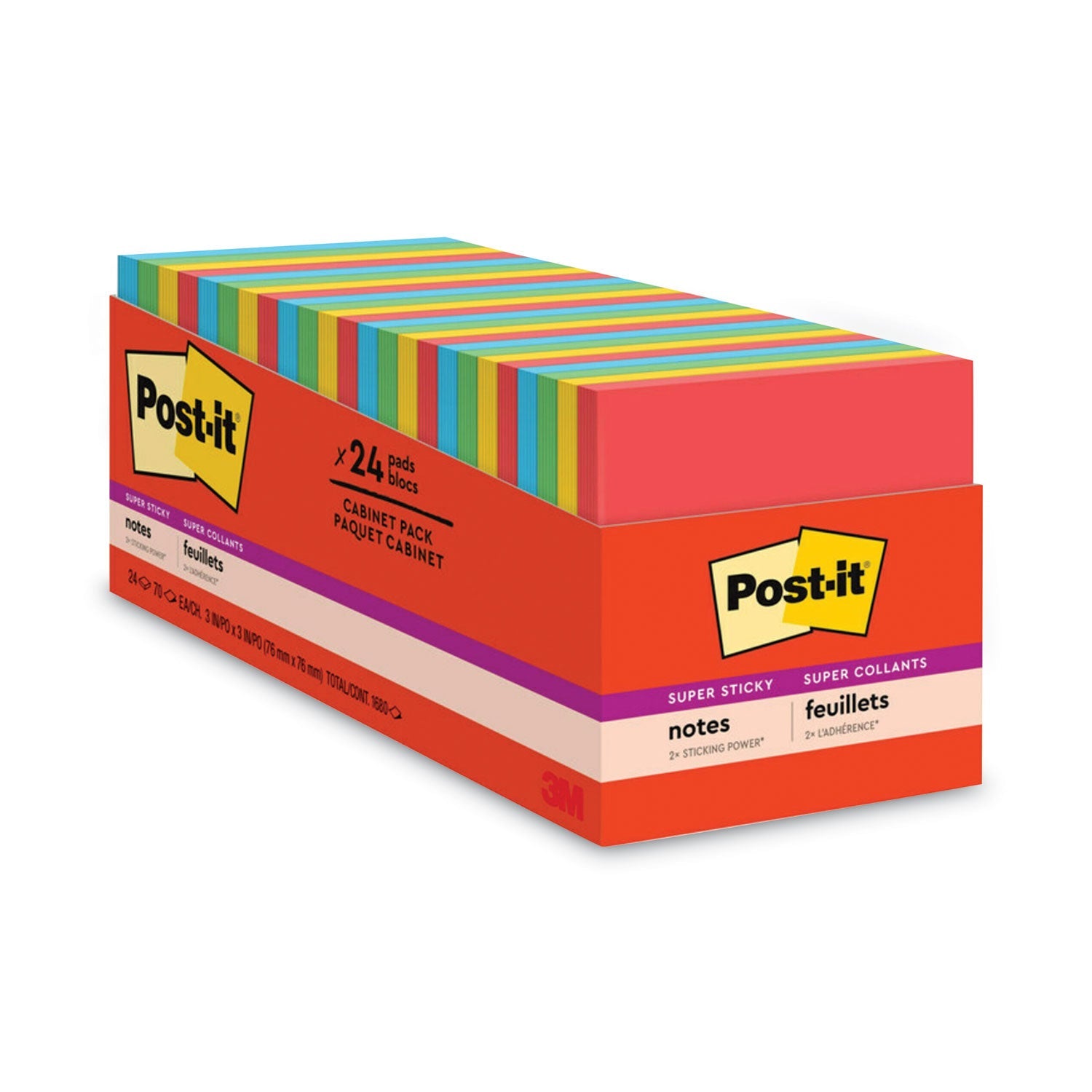 Super Sticky Notes | Playful Primary | 24-Pk