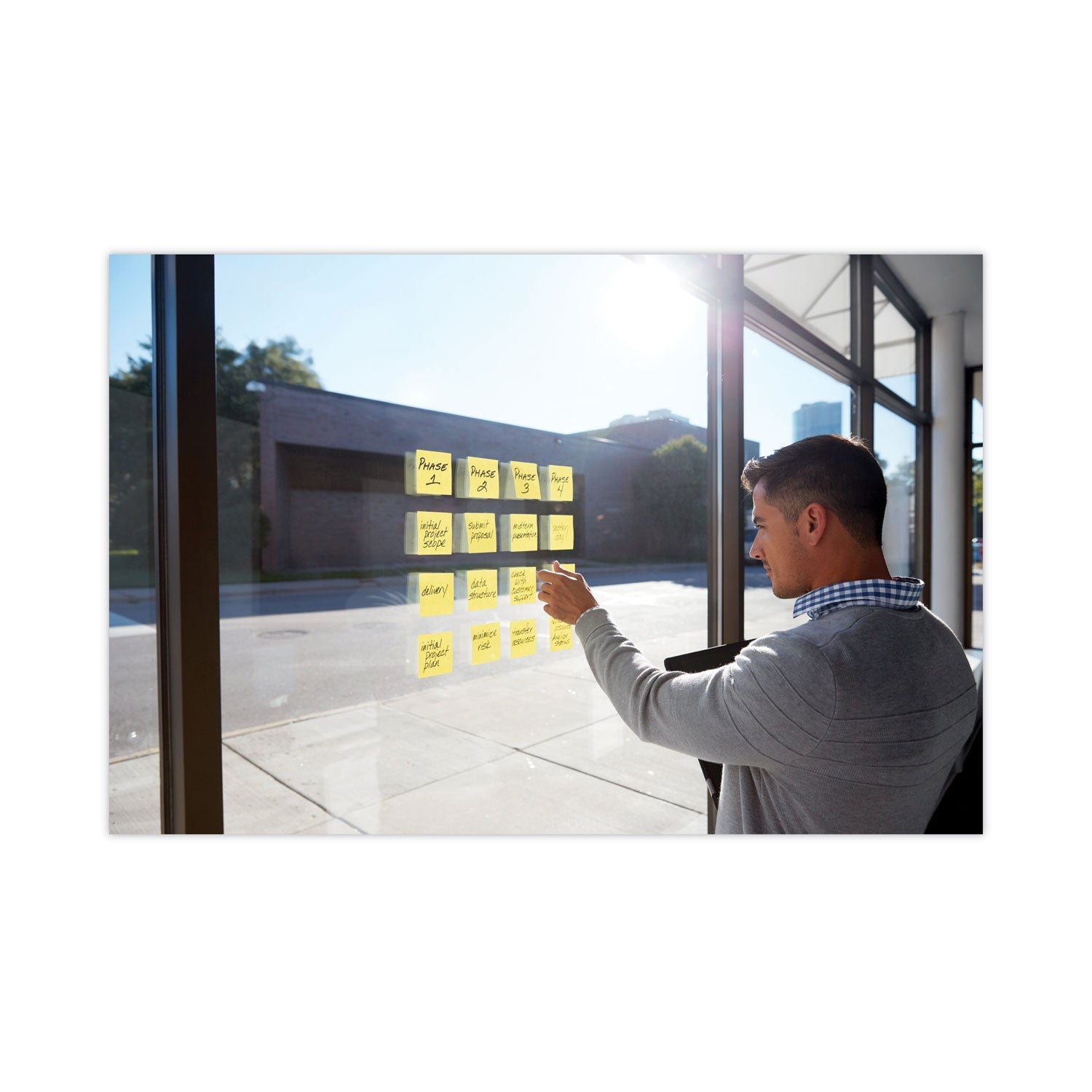 Post-it® Notes Super Sticky Pads in Canary Yellow, Cabinet Pack, 3" x 3", 90 Sheets/Pad, 24 Pads/Pack