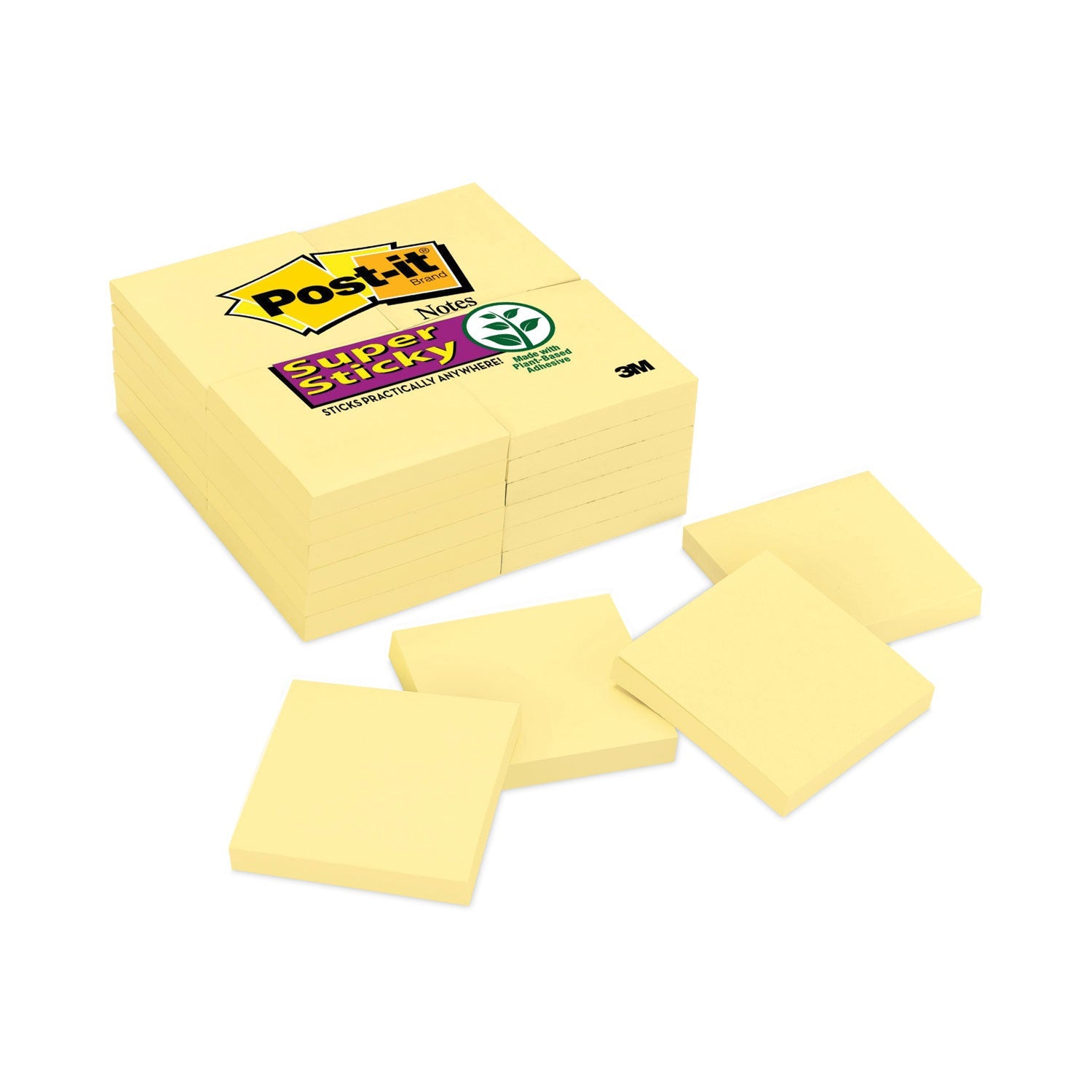 Super Sticky Notes | Canary Yellow | 24-Pack