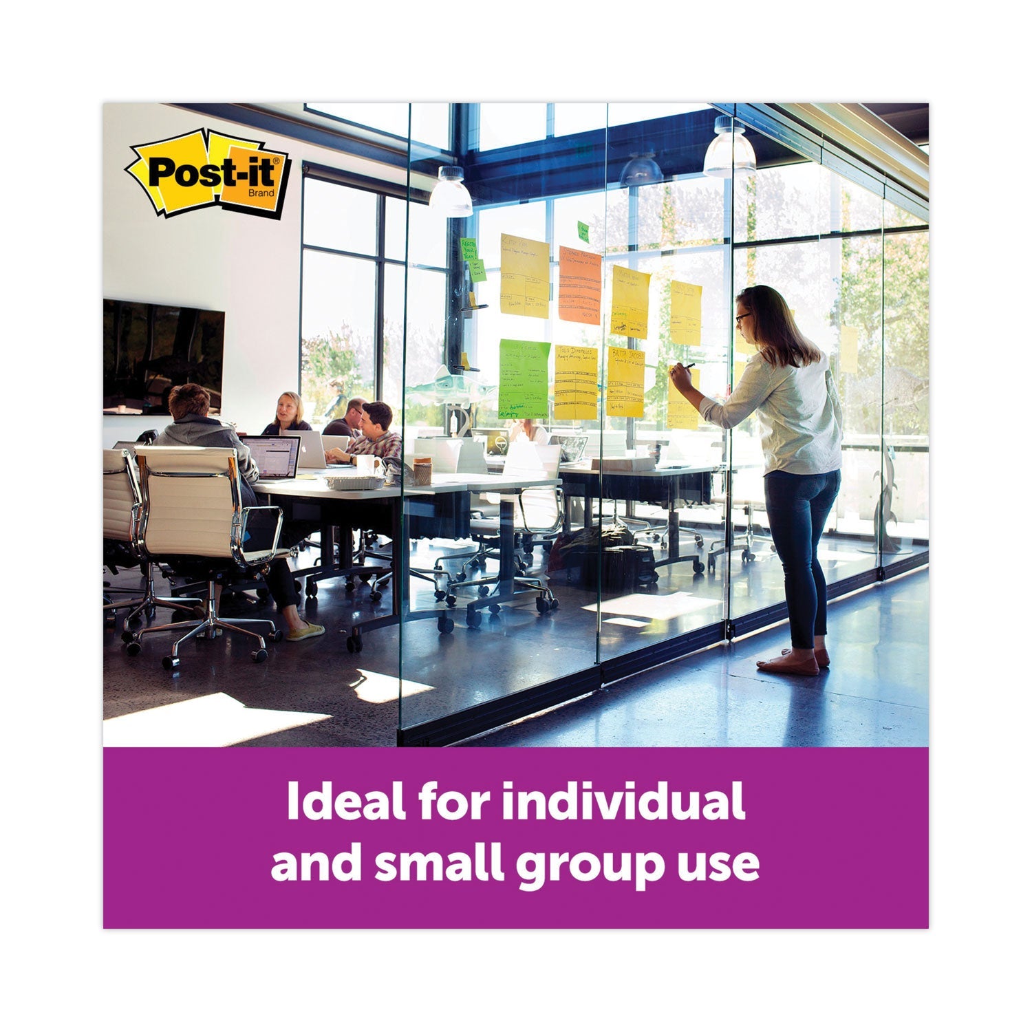 Post-it® Notes Super Sticky Big Notes, Unruled, 11 x 11, Orange, 30 Sheets