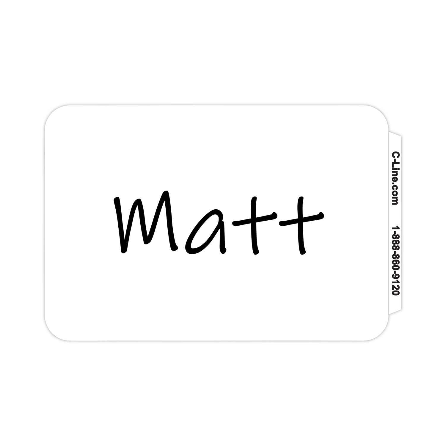 Self-Adhesive Name Badges | Visitor, 100/Box