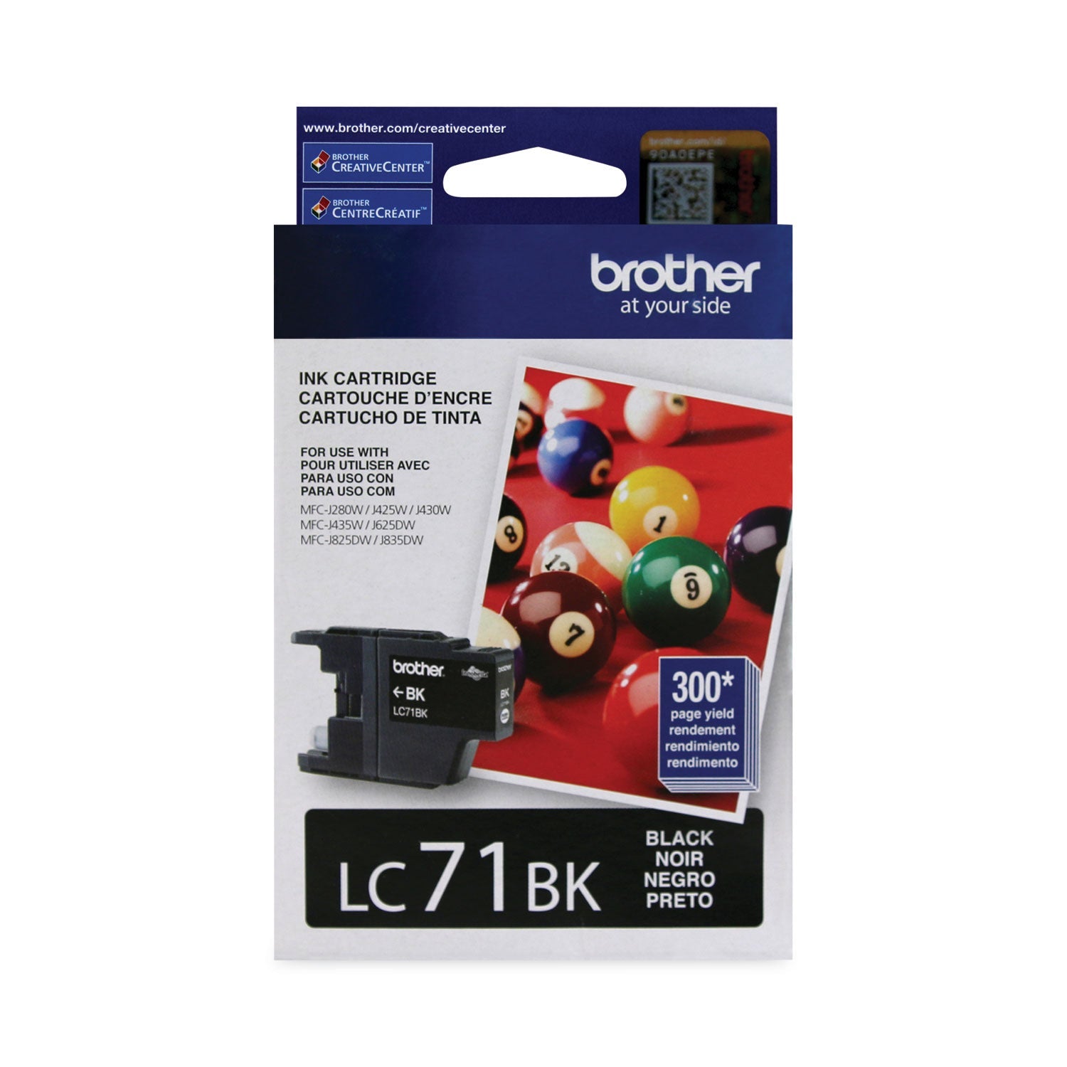 Brother Lc71bk Innobella Ink, 300 Page-Yield, Black