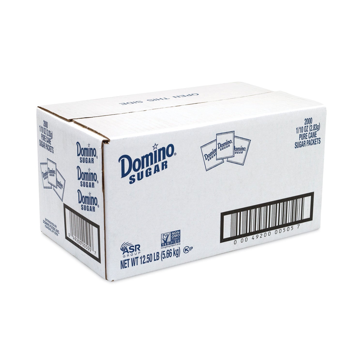 Domino® Sugar, 0.1 oz Packet, 2,000/Carton