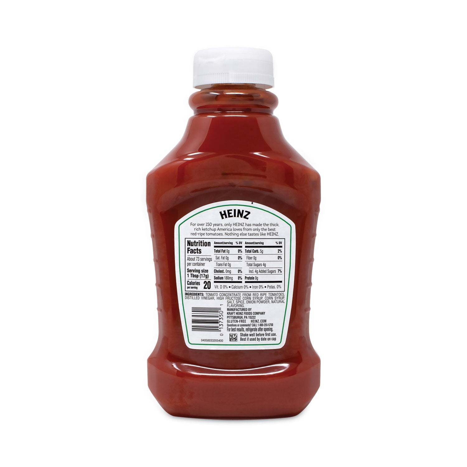 Heinz Tomato Ketchup Squeeze Bottle, 44 oz Bottle, 3/Pack