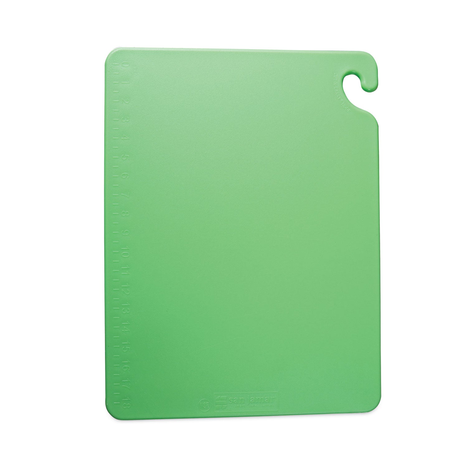 San Jamar® Cut-N-Carry Color Cutting Boards, Plastic, 24 x 18 x 0.5, Green - Bloom Skins