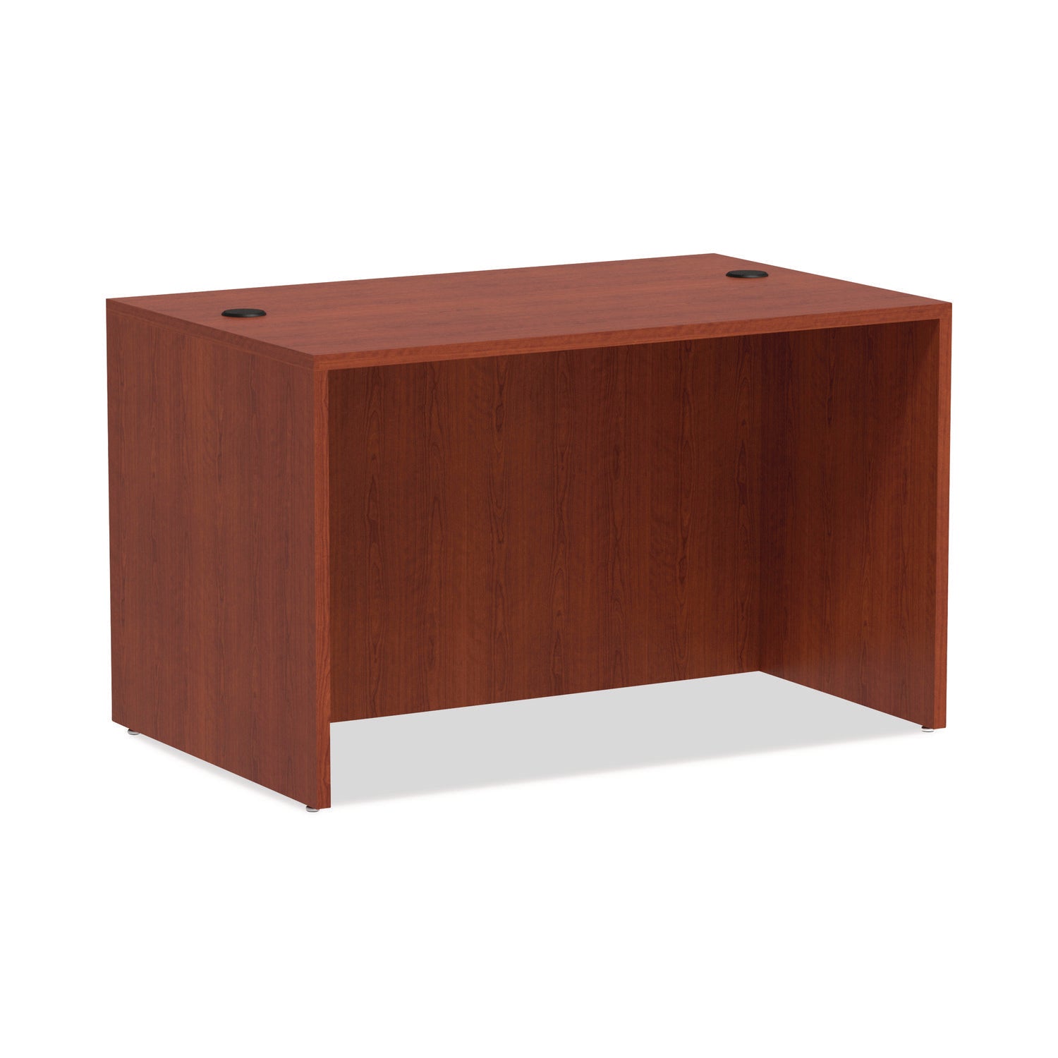 Alera® Alera Valencia Series Straight Front Desk Shell, 47.25" X 29.5" X 29.63", Medium Cherry