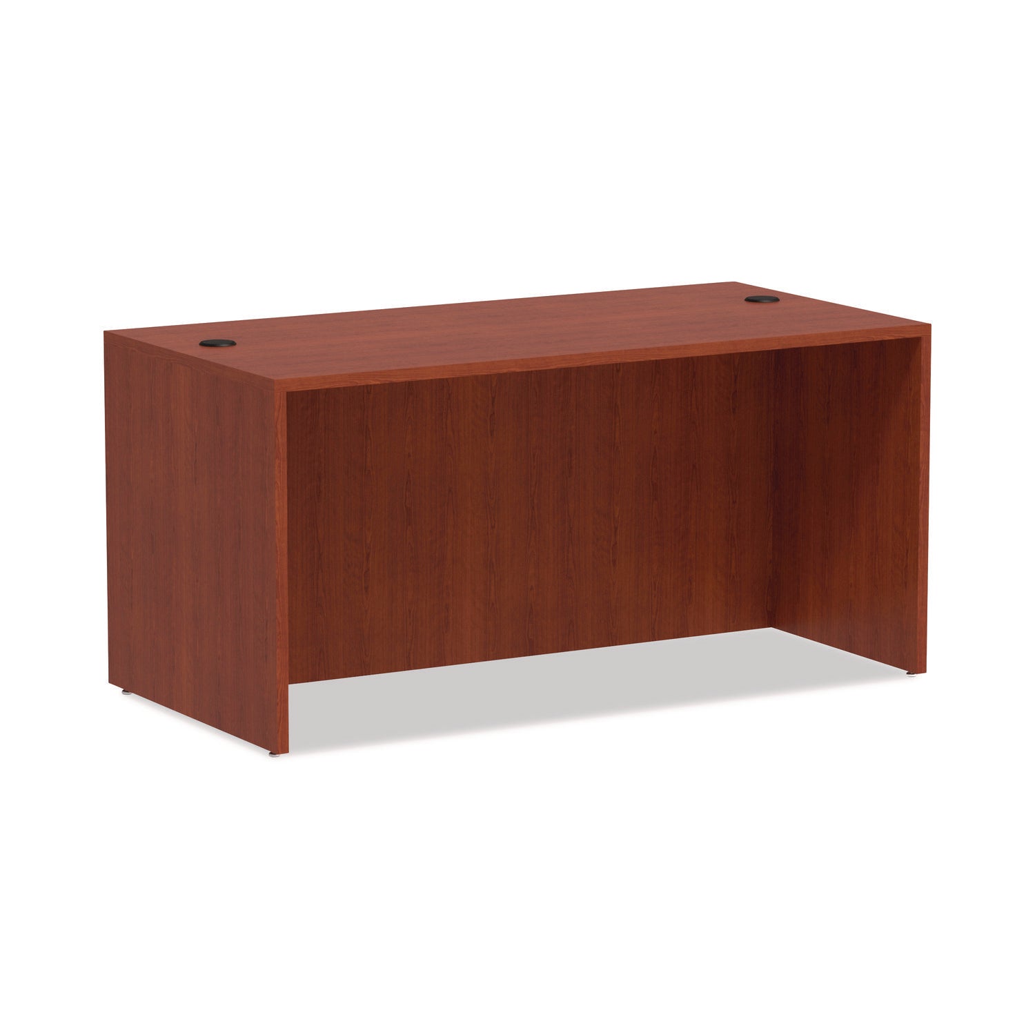 Valencia Straight Front Desk Shell | Medium Cherry