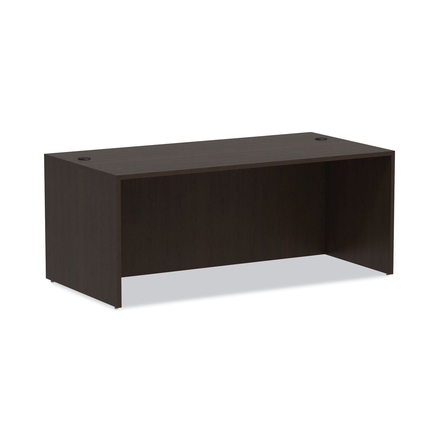 Alera® Alera Valencia Series Straight Front Desk Shell, 71" X 35.5" X 29.63", Espresso