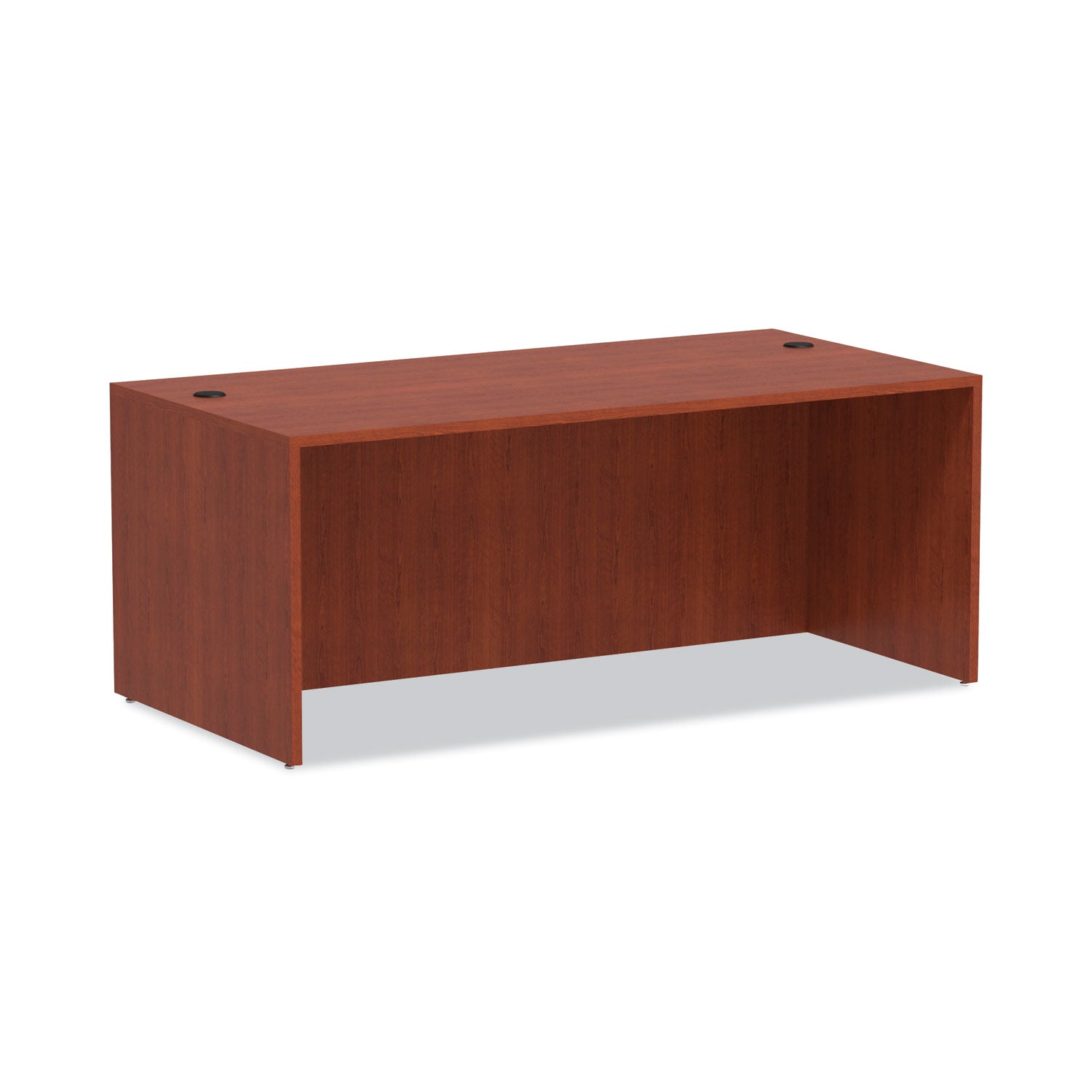 Valencia Straight Front Desk Shell | Medium Cherry