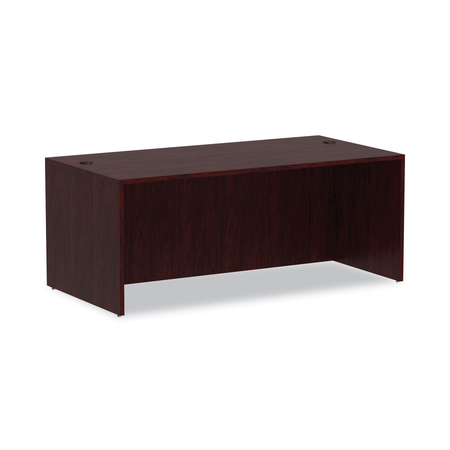 Alera® Alera Valencia Series Straight Front Desk Shell, 71" X 35.5" X 29.63", Mahogany