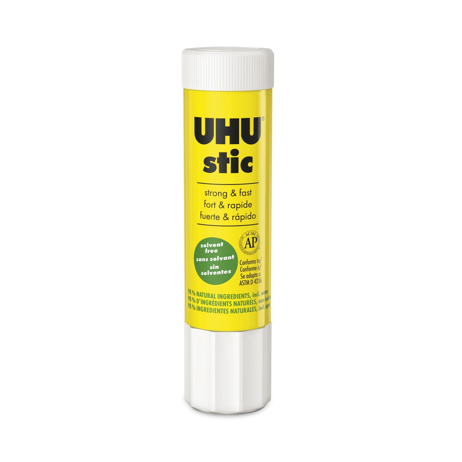 UHU® Stic Permanent Glue Stick, 0.74 Oz, Dries Clear