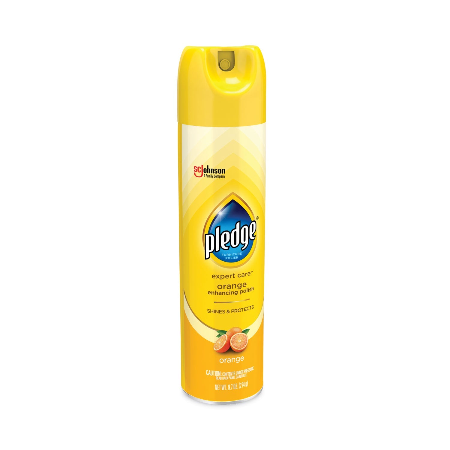 Pledge® Furniture Polish, Orange, 9.7 Oz Aerosol Spray, 6/carton