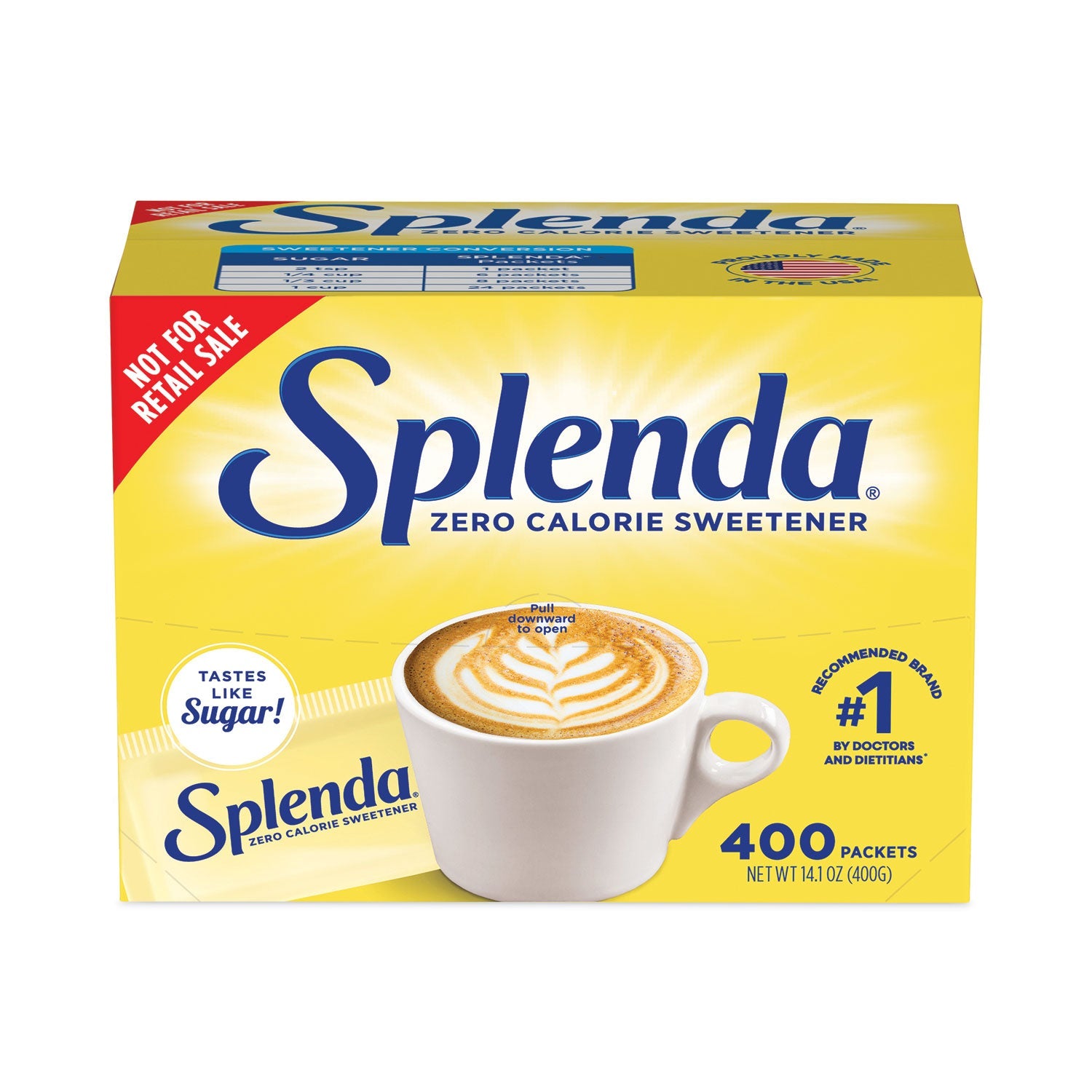 Splenda® No Calorie Sweetener, 1 g Packet, 400/Box