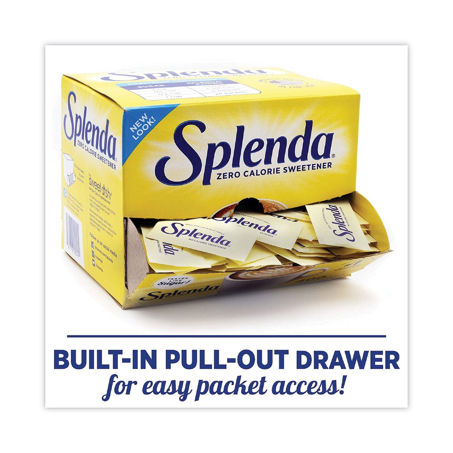 Splenda® No Calorie Sweetener, 1 g Packet, 400/Box