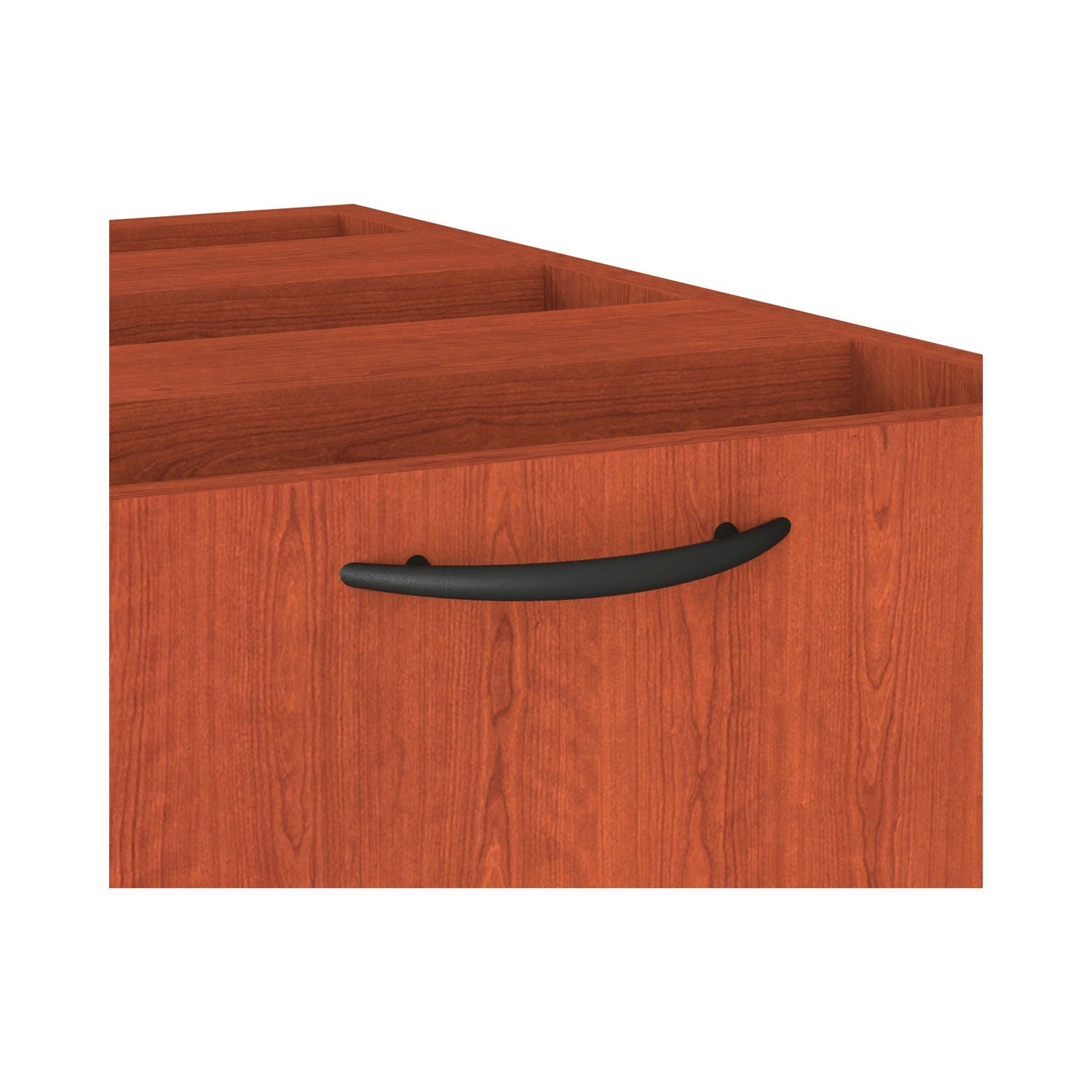 Alera® Alera Valencia Series Full Pedestal File, Left/right, 3-Drawers: Box/box/file, Legal/letter, Cherry, 15.63" X 20.5" X 28.5"