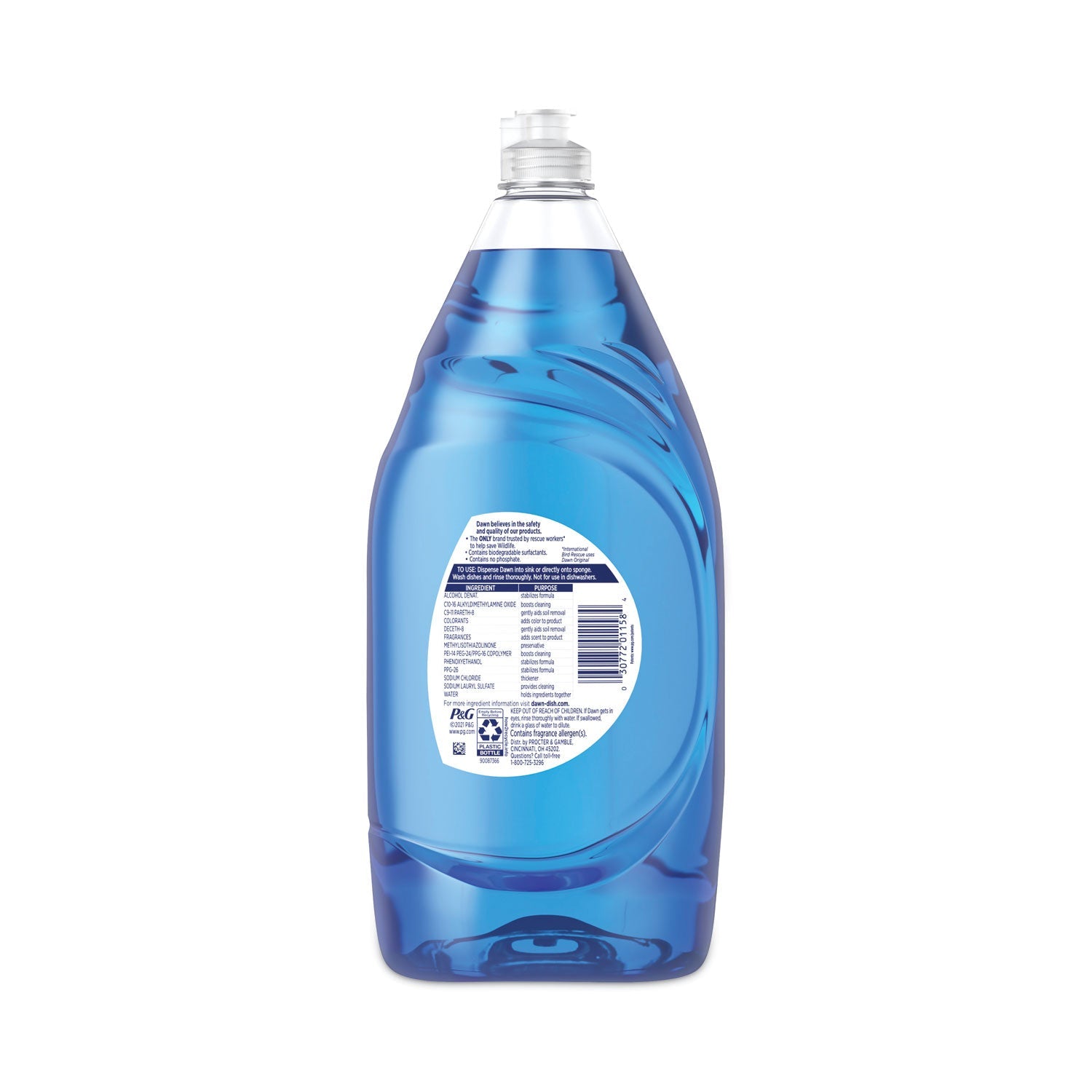 Dawn® Ultra Liquid Dish Detergent, Dawn Original, 38 oz Bottle, 8/Carton