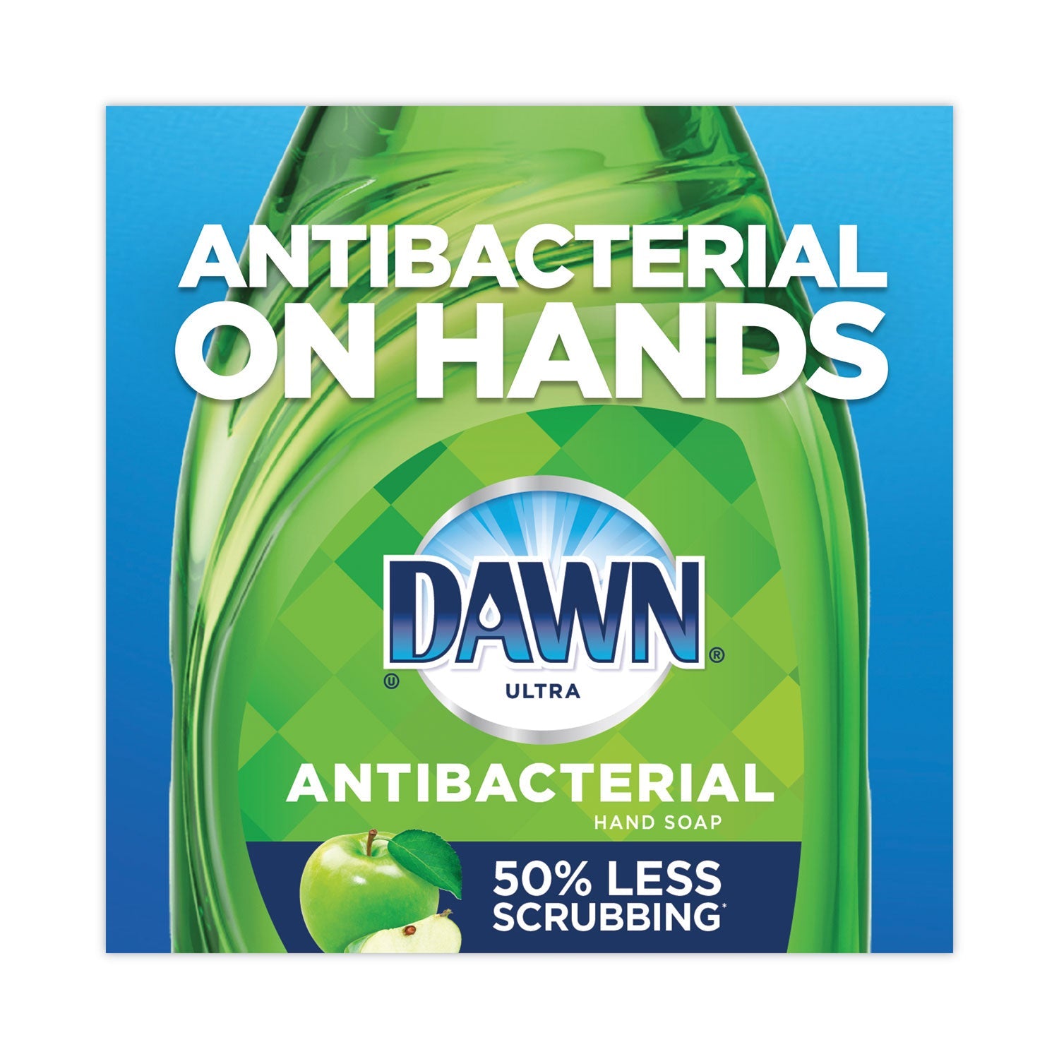 Dawn® Ultra Antibacterial Dishwashing Liquid, Apple Blossom Scent, 38 oz Bottle