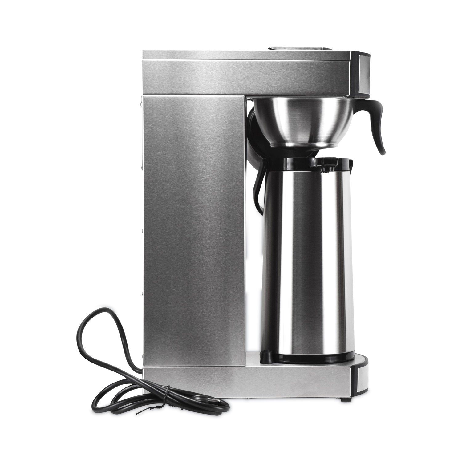 Coffee Pro Air Pot Brewer, 75 oz, 8.75 x 14.75 x 21.25, Stainless Steel - Bloom Skins
