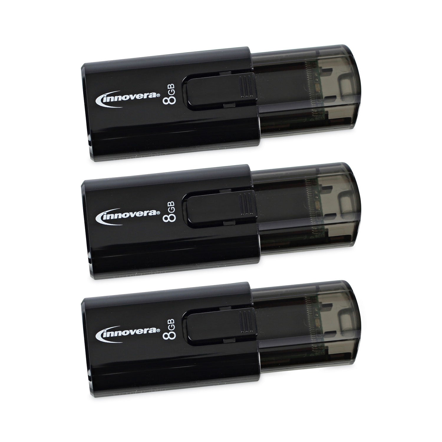 Innovera® Usb 3.0 Flash Drive, 8 Gb, 3/pack