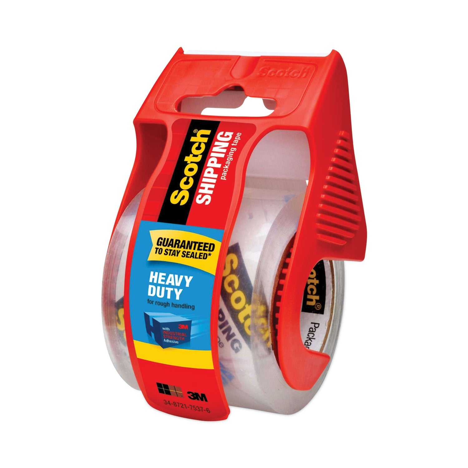 Scotch® 3850 Heavy-Duty Packaging Tape With Dispenser, 1.5" Core, 1.88" X 66.66 Ft, Clear