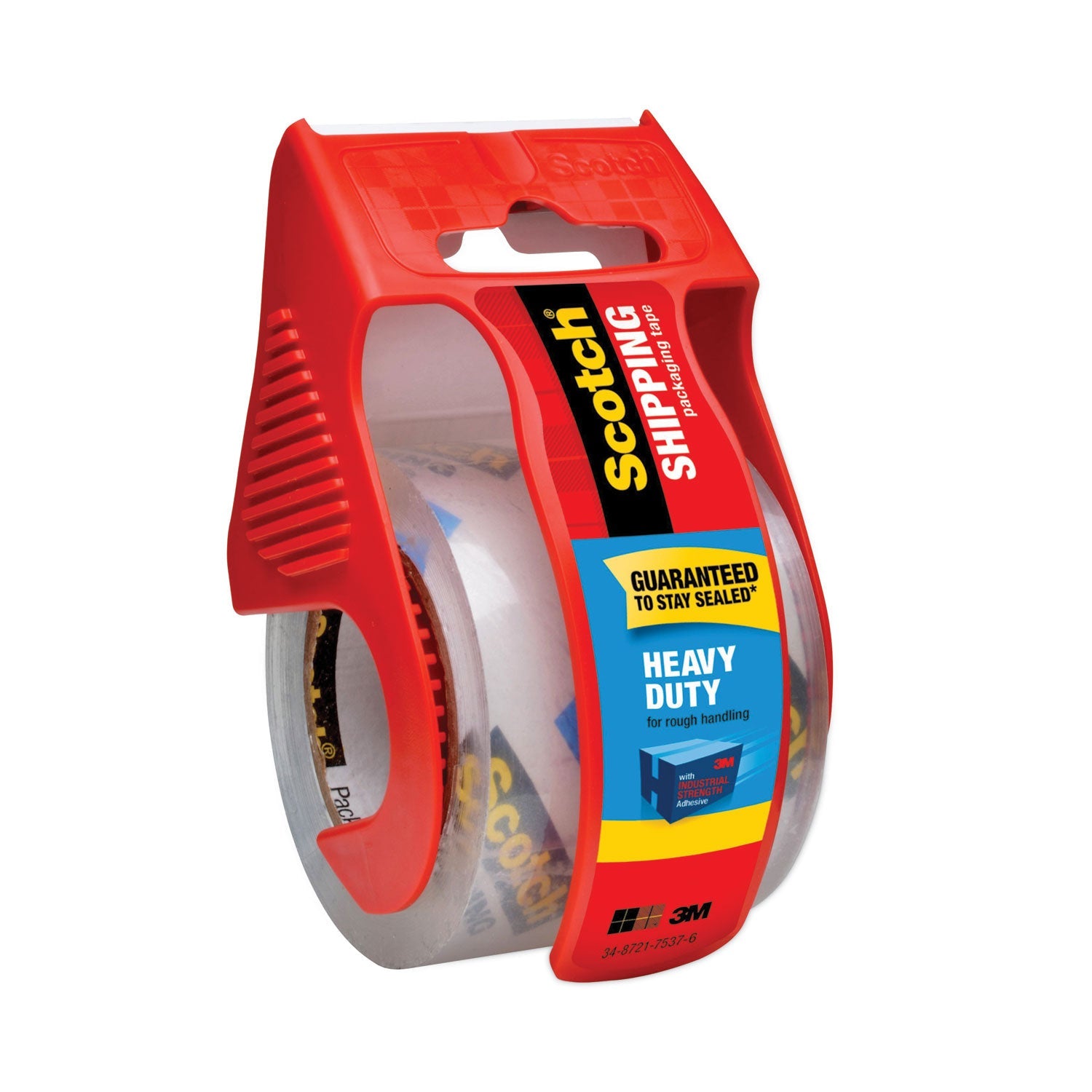 Scotch® 3850 Heavy-Duty Packaging Tape With Dispenser, 1.5" Core, 1.88" X 66.66 Ft, Clear