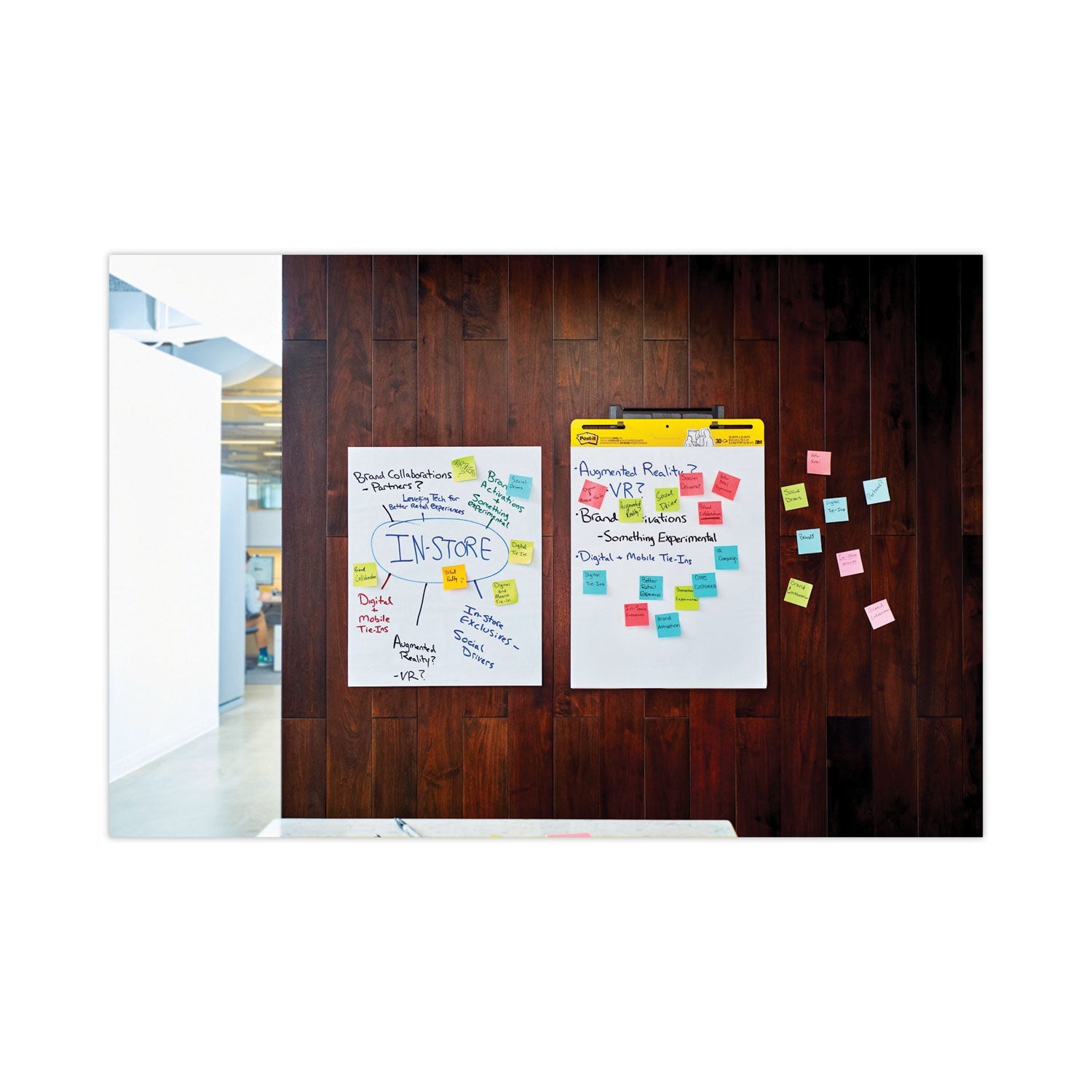Post-it® Easel Pads Super Sticky Vertical-Orientation Self-Stick Easel Pads, Unruled, 25 x 30, White, 30 Sheets, 2/Carton