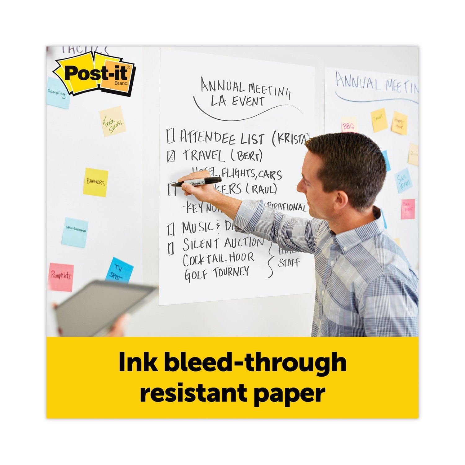 Post-it® Easel Pads Super Sticky Vertical-Orientation Self-Stick Easel Pad Value Pack, Unruled, 25 x 30, White, 30 Sheets, 4/Carton