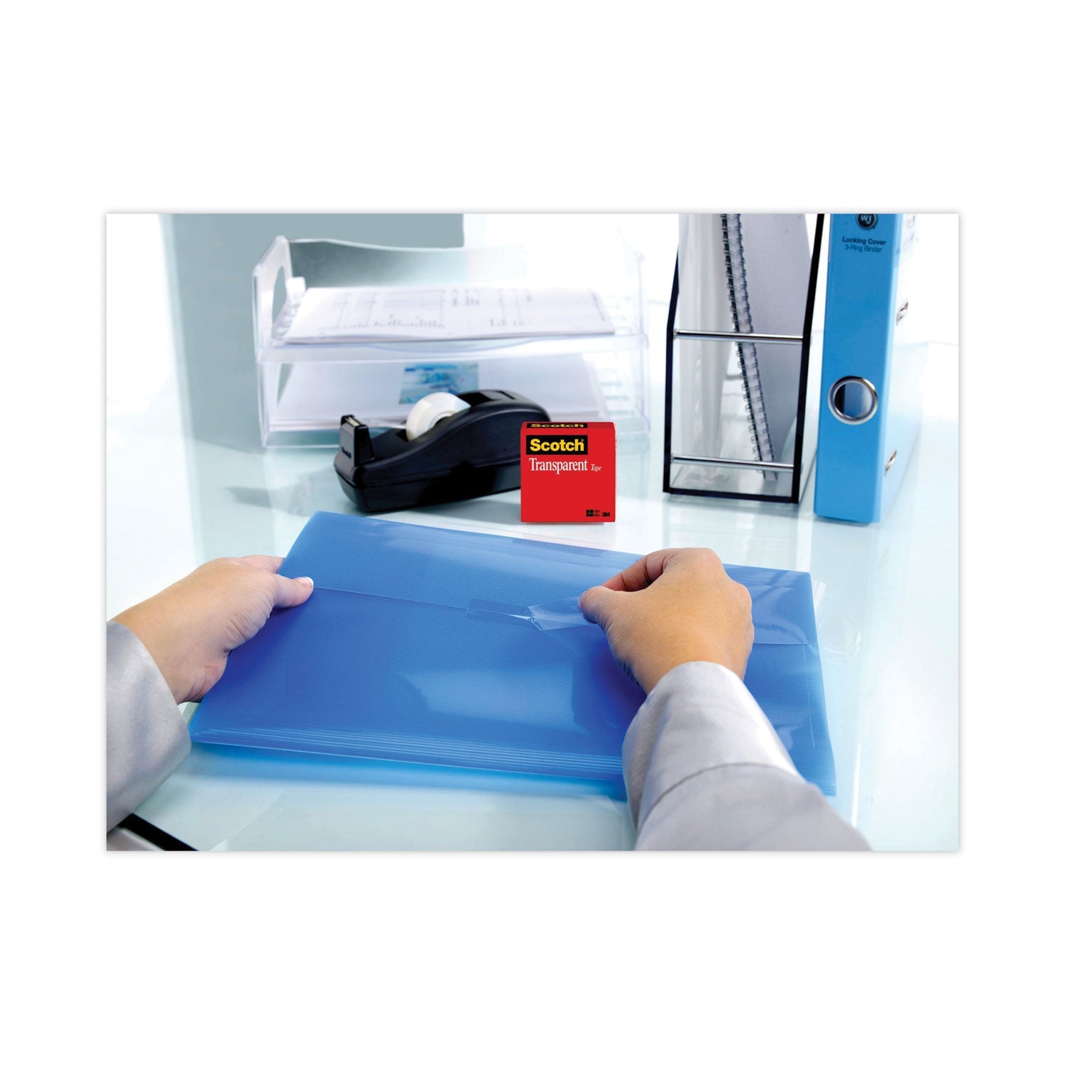 Scotch® Transparent Tape, 1" Core, 0.75" X 83.33 Ft, Transparent, 12/pack