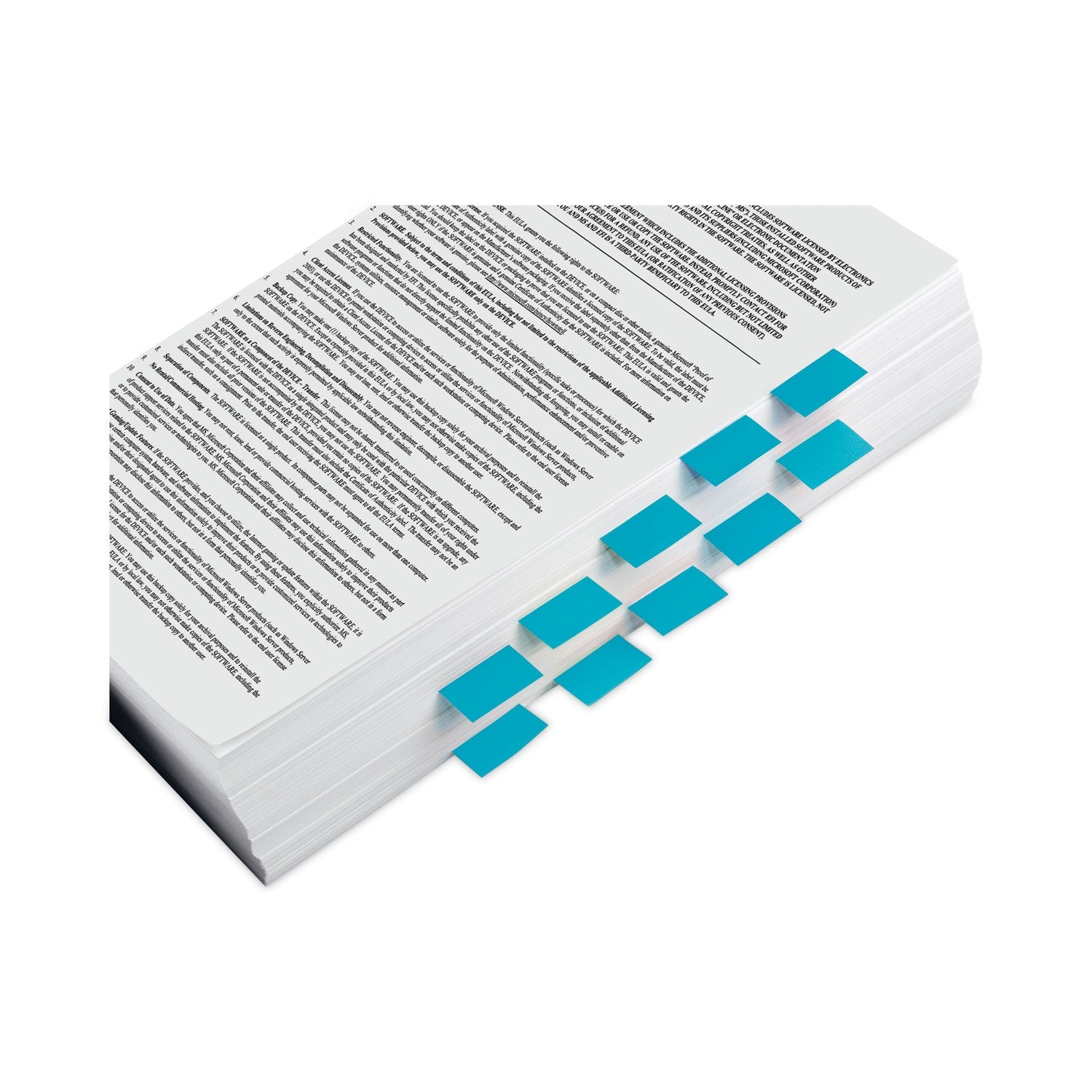 Post-it® Flags Standard Page Flags in Dispenser, Bright Blue, 50 Flags/Dispenser, 2 Dispensers/Pack