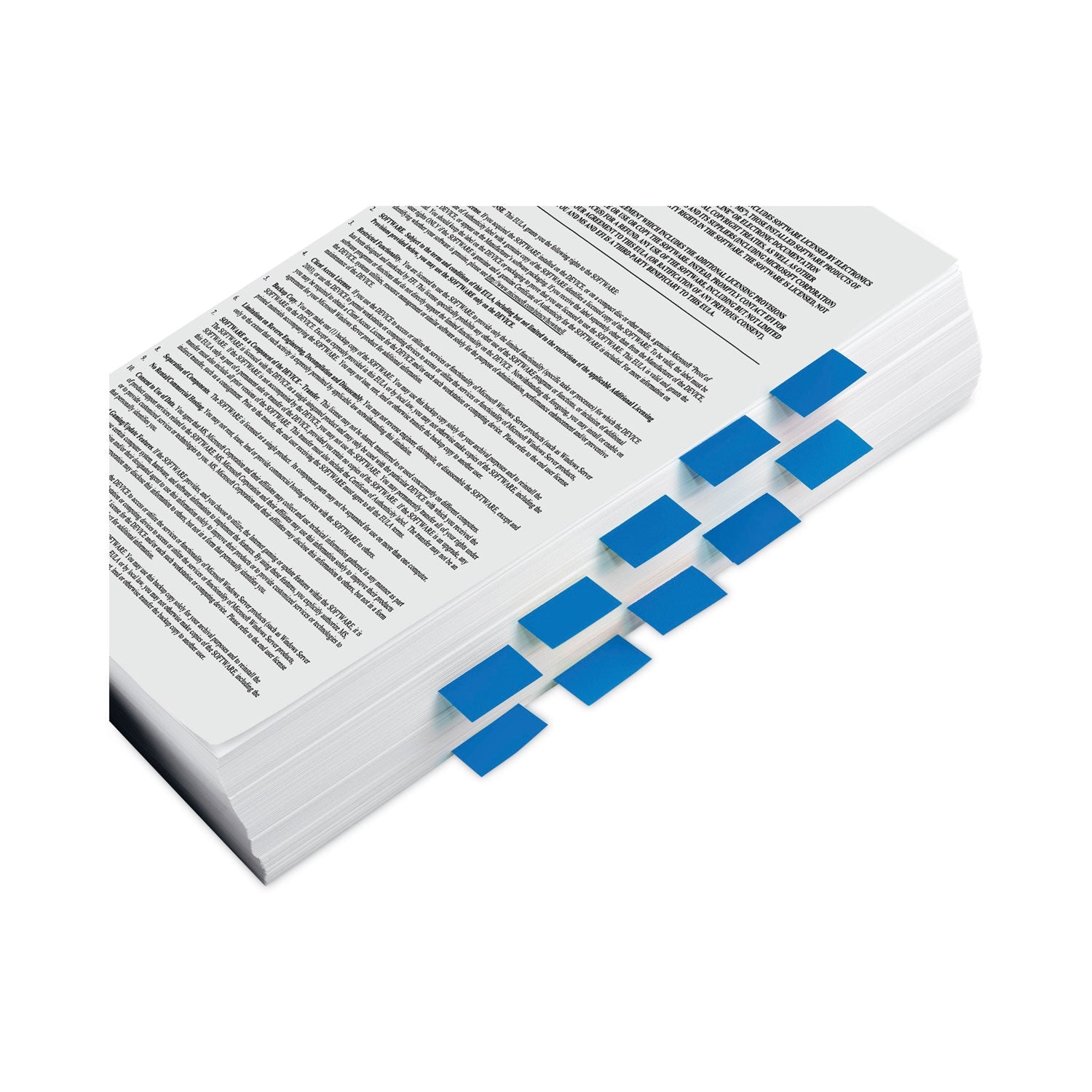 Post-it® Flags Standard Page Flags in Dispenser, Blue, 50 Flags/Dispenser, 2 Dispensers/Pack