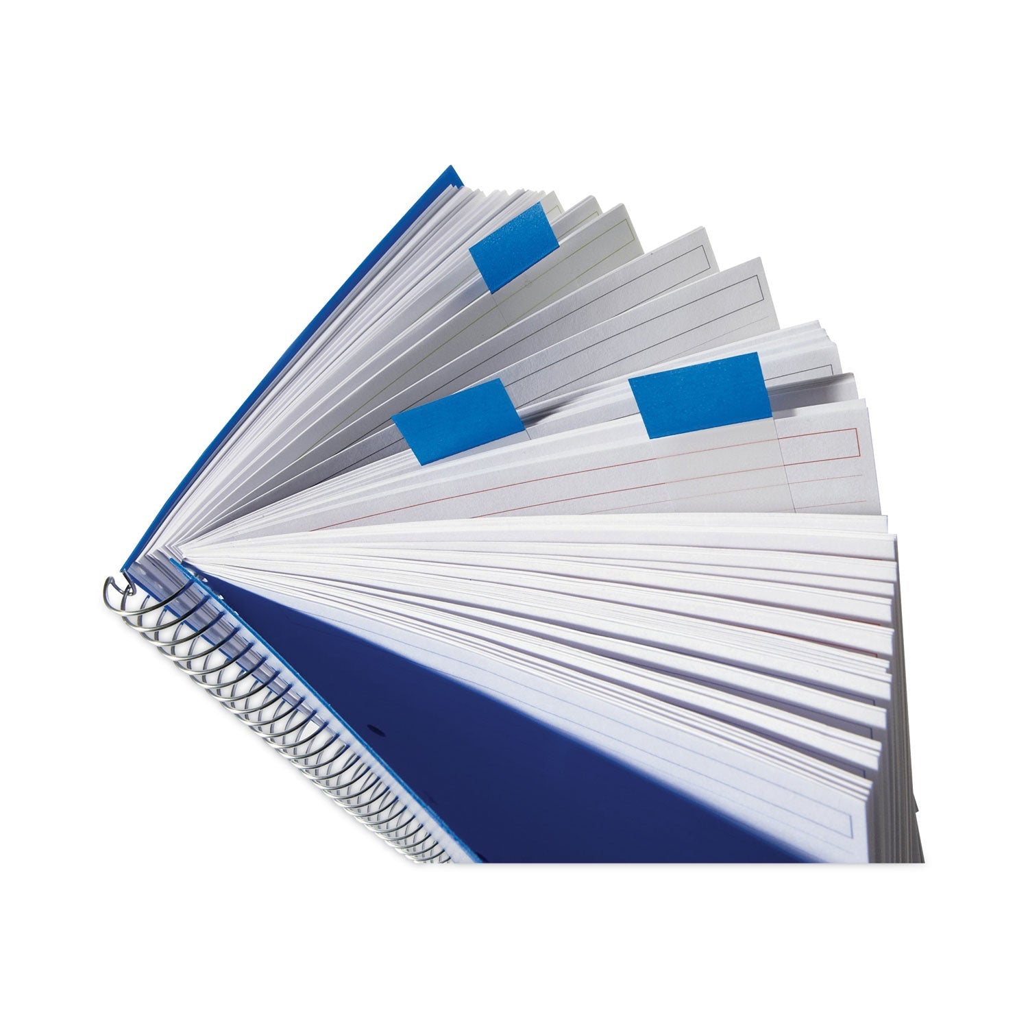 Post-it® Flags Marking Page Flags in Dispensers, Blue, 50 Flags/Dispenser, 12 Dispensers/Pack