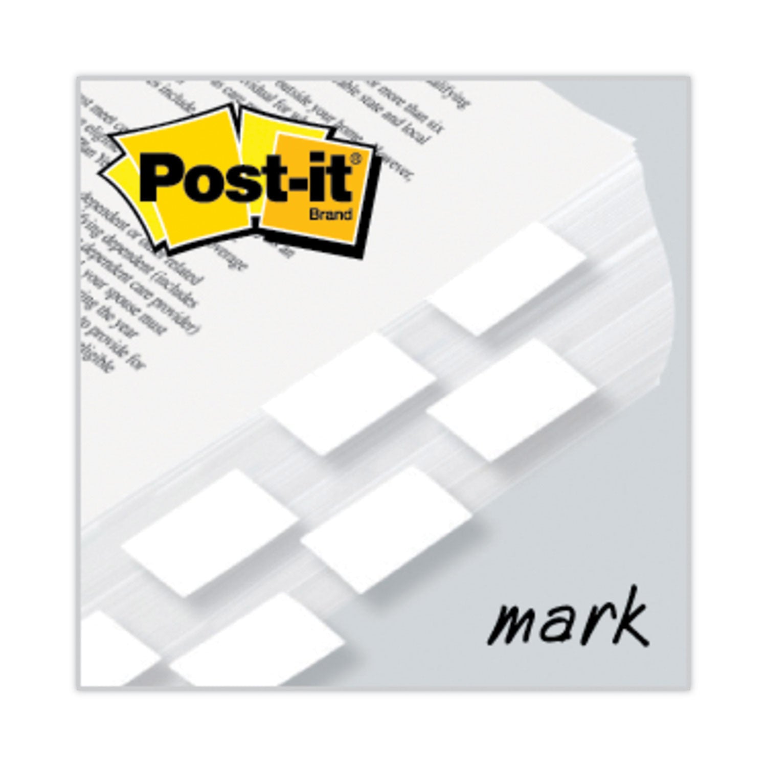 Post-it® Flags Standard Page Flags in Dispenser, White, 50 Flags/Dispenser, 2 Dispensers/Pack