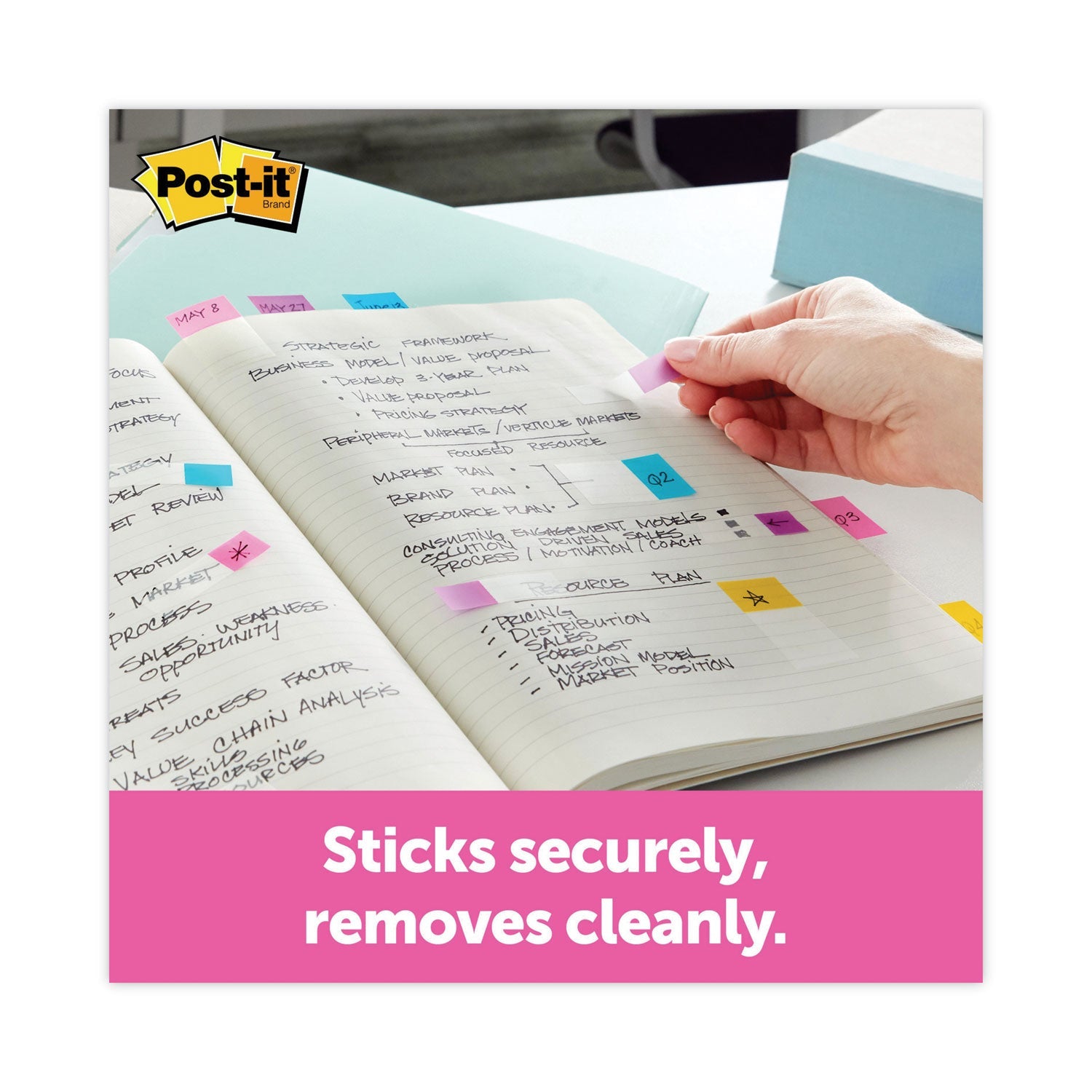 Post-it® Flags 0.5" and 1" Page Flag Value Pack, Nine Assorted Colors, 320/Pack