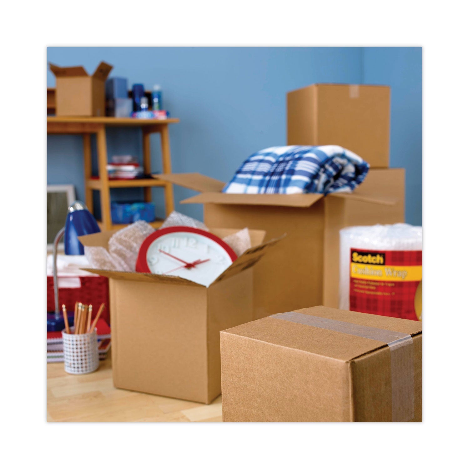 Scotch® 3750 Commercial Grade Packaging Tape With Dispenser, 3" Core, 1.88" X 54.6 Yds, Clear, 48/pack