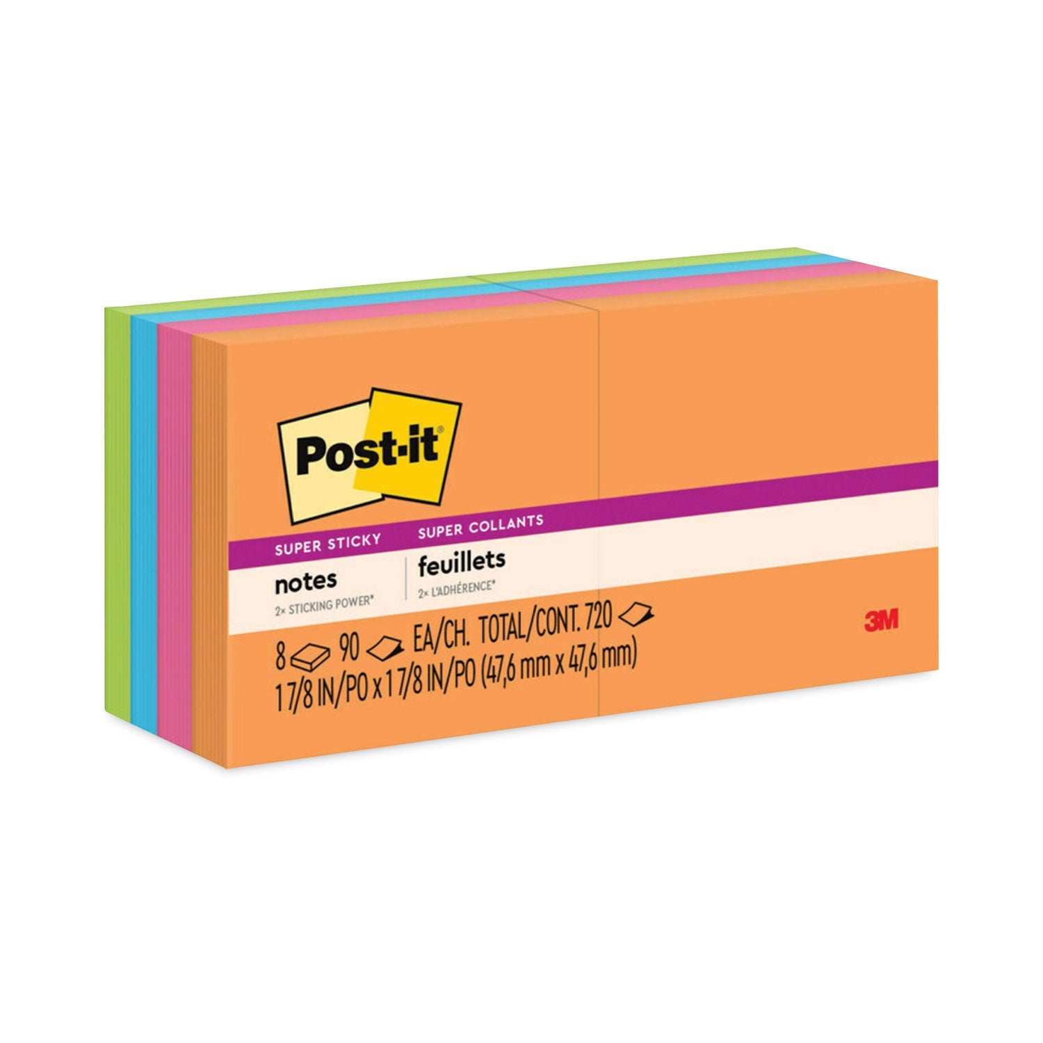 Super Sticky Notes | Energy Boost | 8-Pack