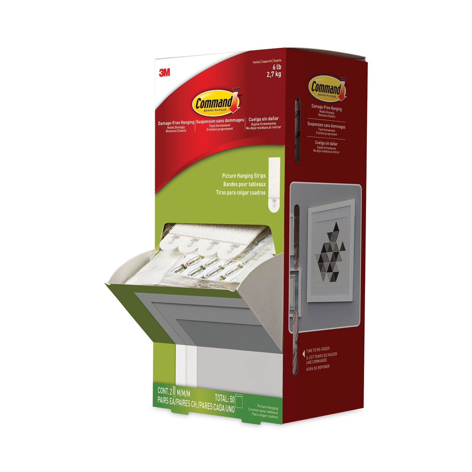 Command Picture Hanging Strips | 50 Sets/Carton