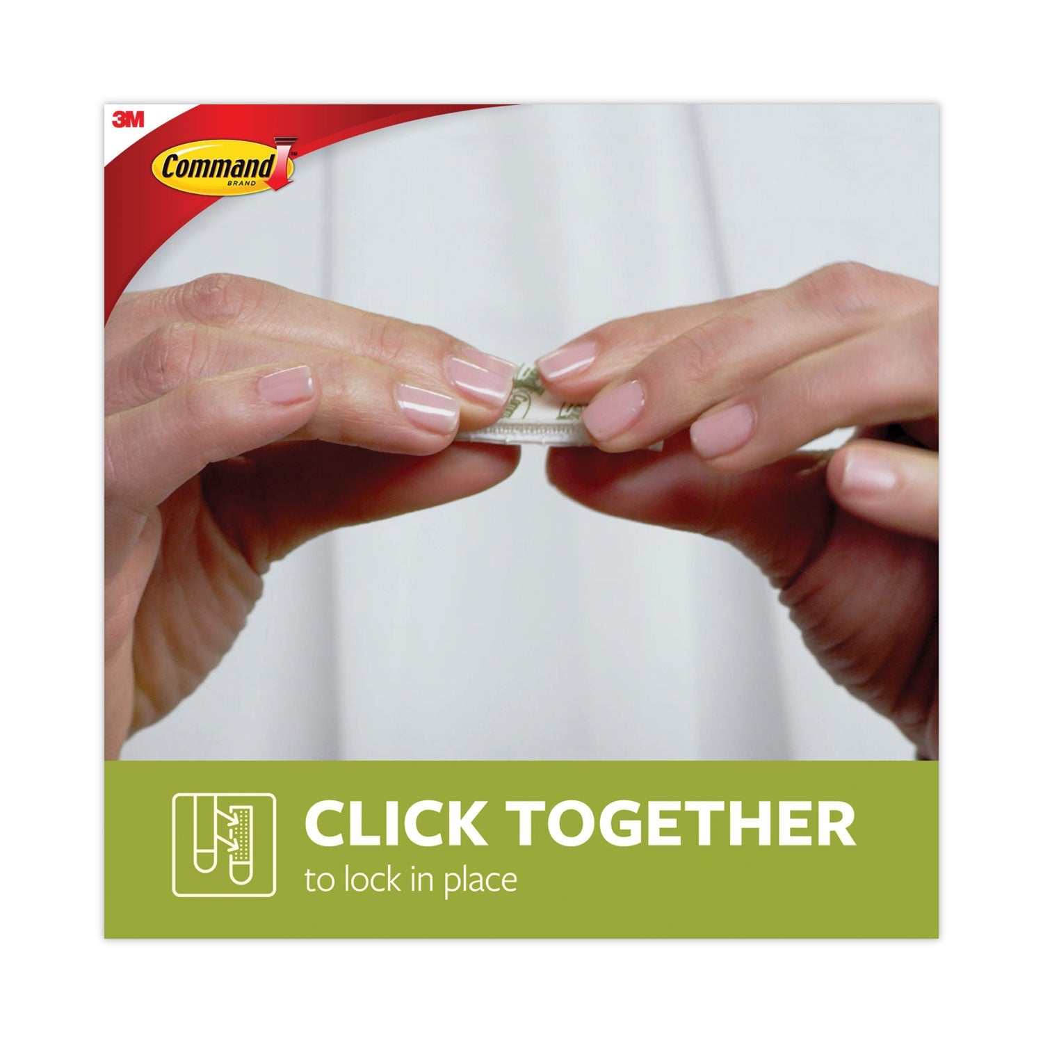 Command™ Picture Hanging Strips, Removable, Holds Up To 4 Lbs Per Pair, 0.5 X 3.63, White, 4 Pairs/pack