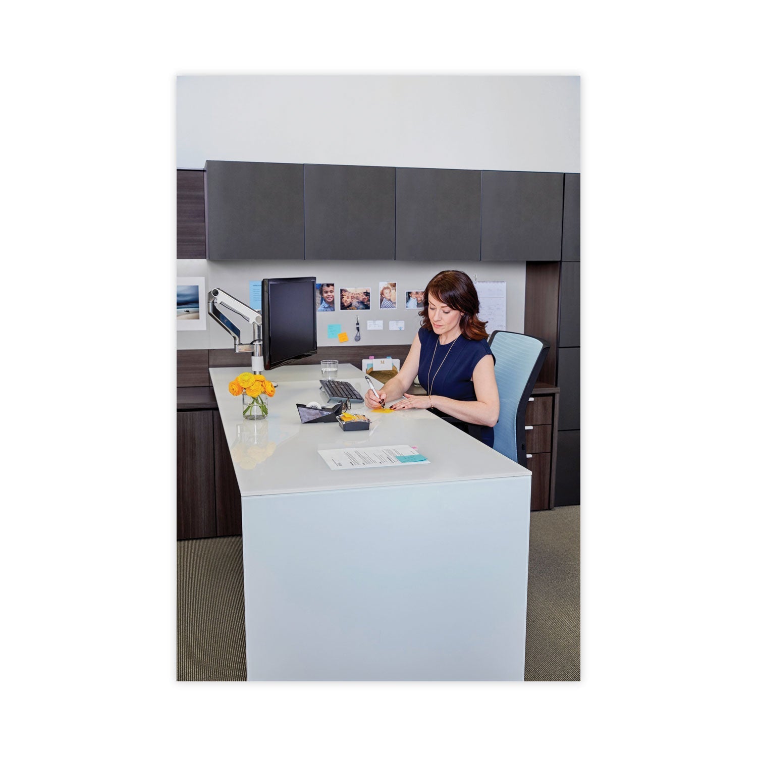 Post-it® Pop-up Notes Clear Top Pop-up Note Dispenser, For 3 x 3 Pads, Black, Includes 50-Sheet Pad of Canary Yellow Pop-up Pad