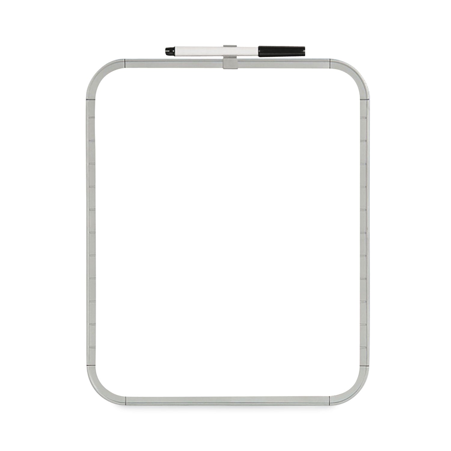 MasterVision® Magnetic Dry Erase Board, 11" x 14", White Surface, White Plastic Frame