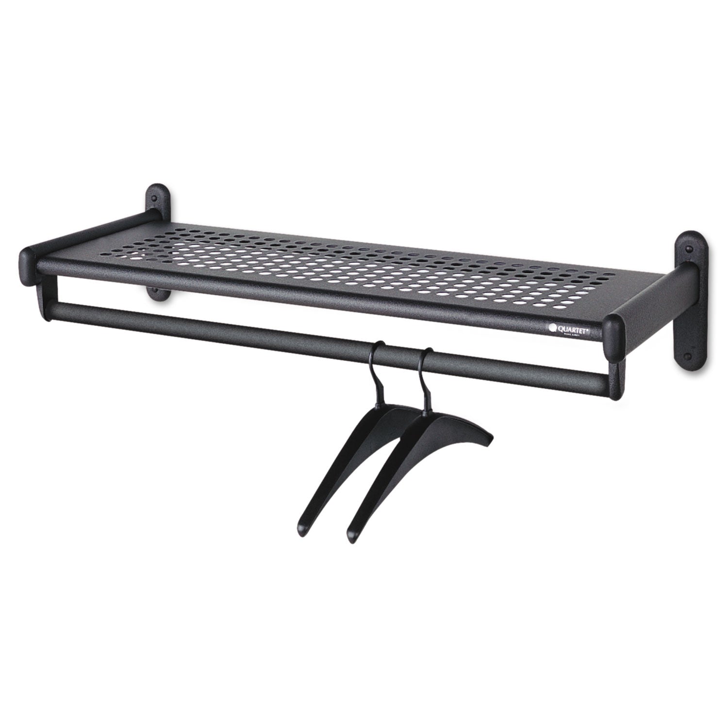 Quartet Metal Wall Shelf Rack | Black