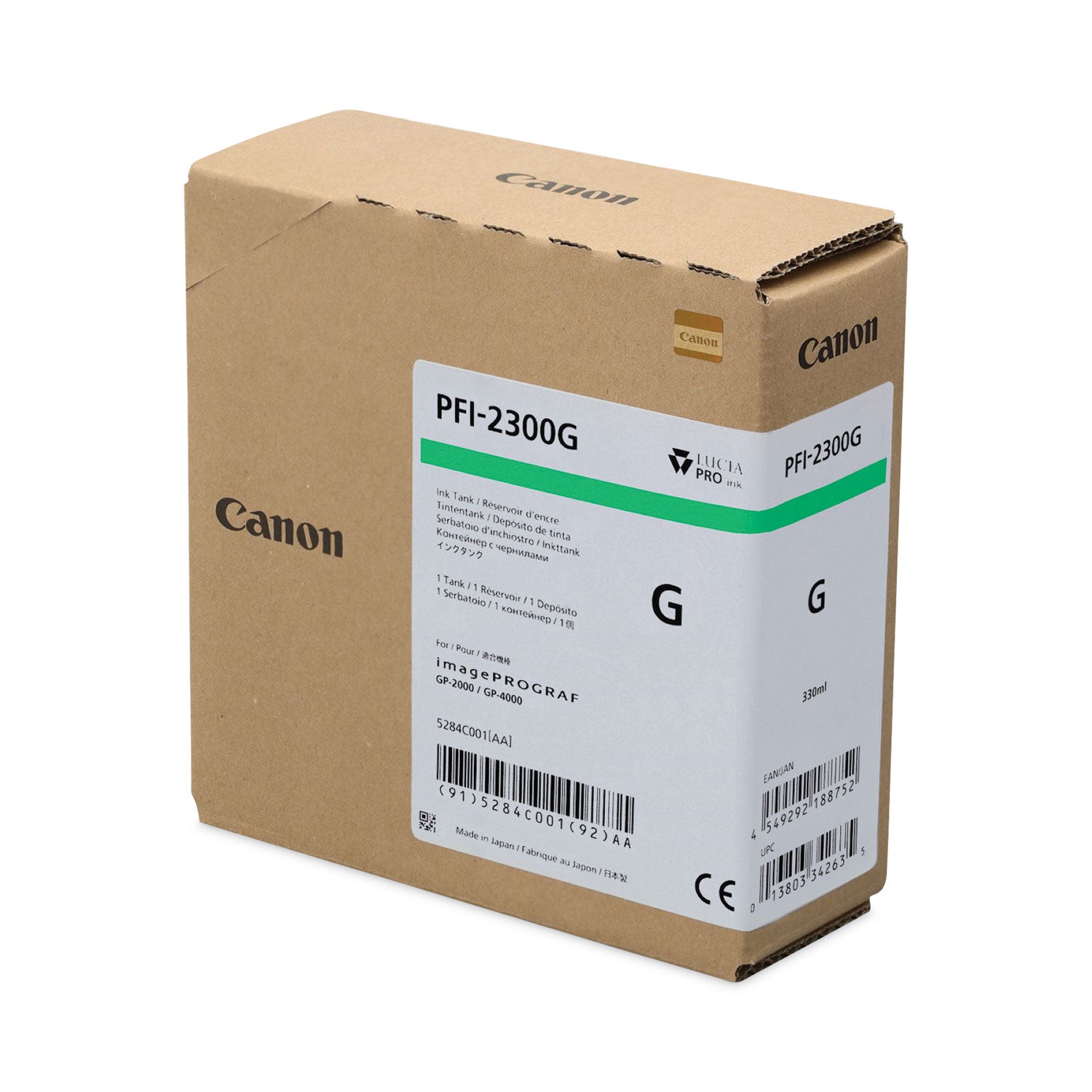 Canon® 5284C001AA (PFI-2300) Ink, Green