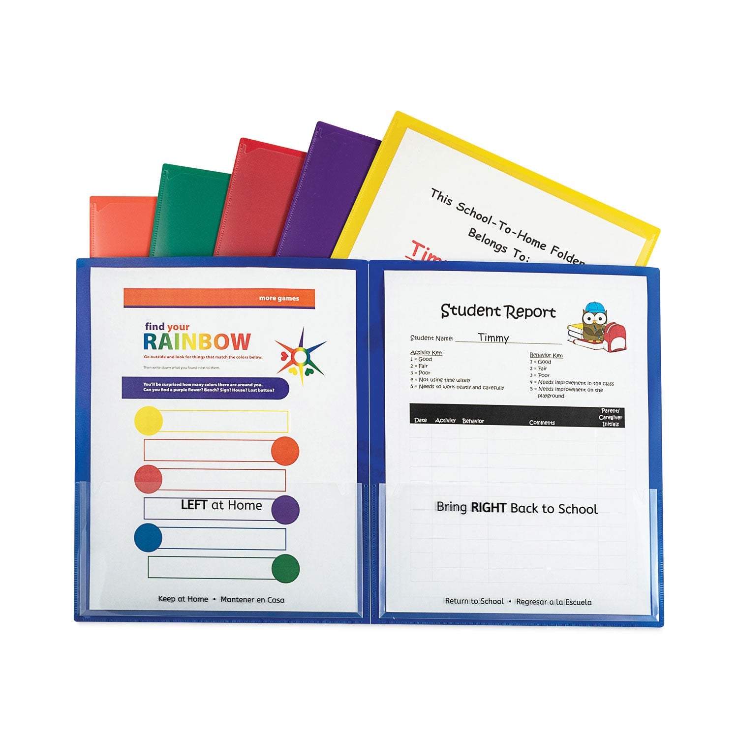 Classroom Connector Folders | Assorted, 6-Pack