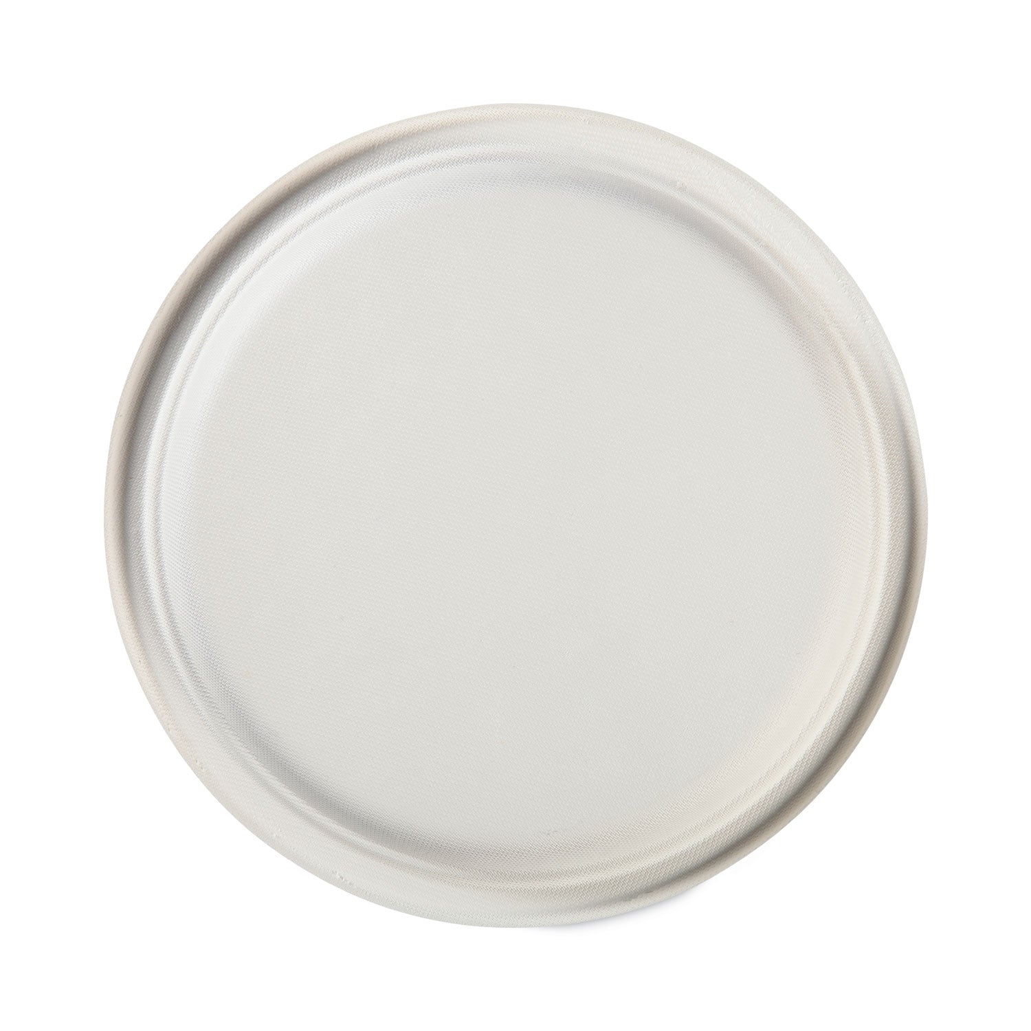 Hefty® ECOSAVE Tableware, Plate, Sugarcane, 10.13" dia, White, 16/Pack, 12 Packs/Carton