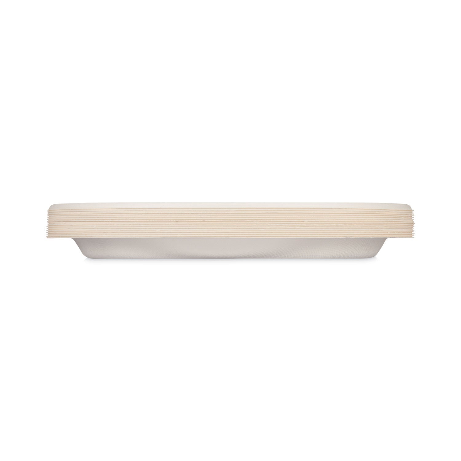 Hefty® ECOSAVE Tableware, Plate, Sugarcane, 6.75" dia, White, 30/Pack