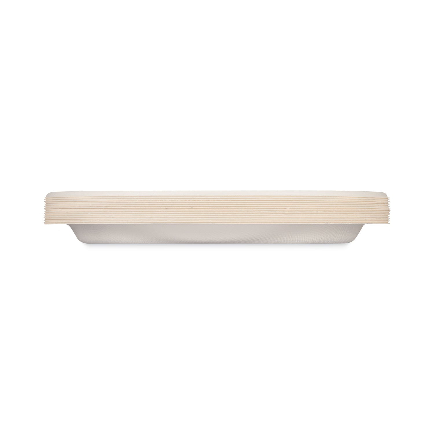 Hefty® ECOSAVE Tableware, Plate, Sugarcane, 10.13" dia, White, 16/Pack, 12 Packs/Carton