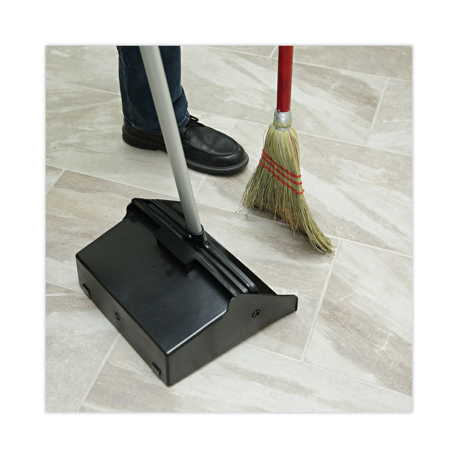 Boardwalk® Corn Fiber Lobby/toy Broom, Corn Fiber Bristles, 39" Overall Length, Red
